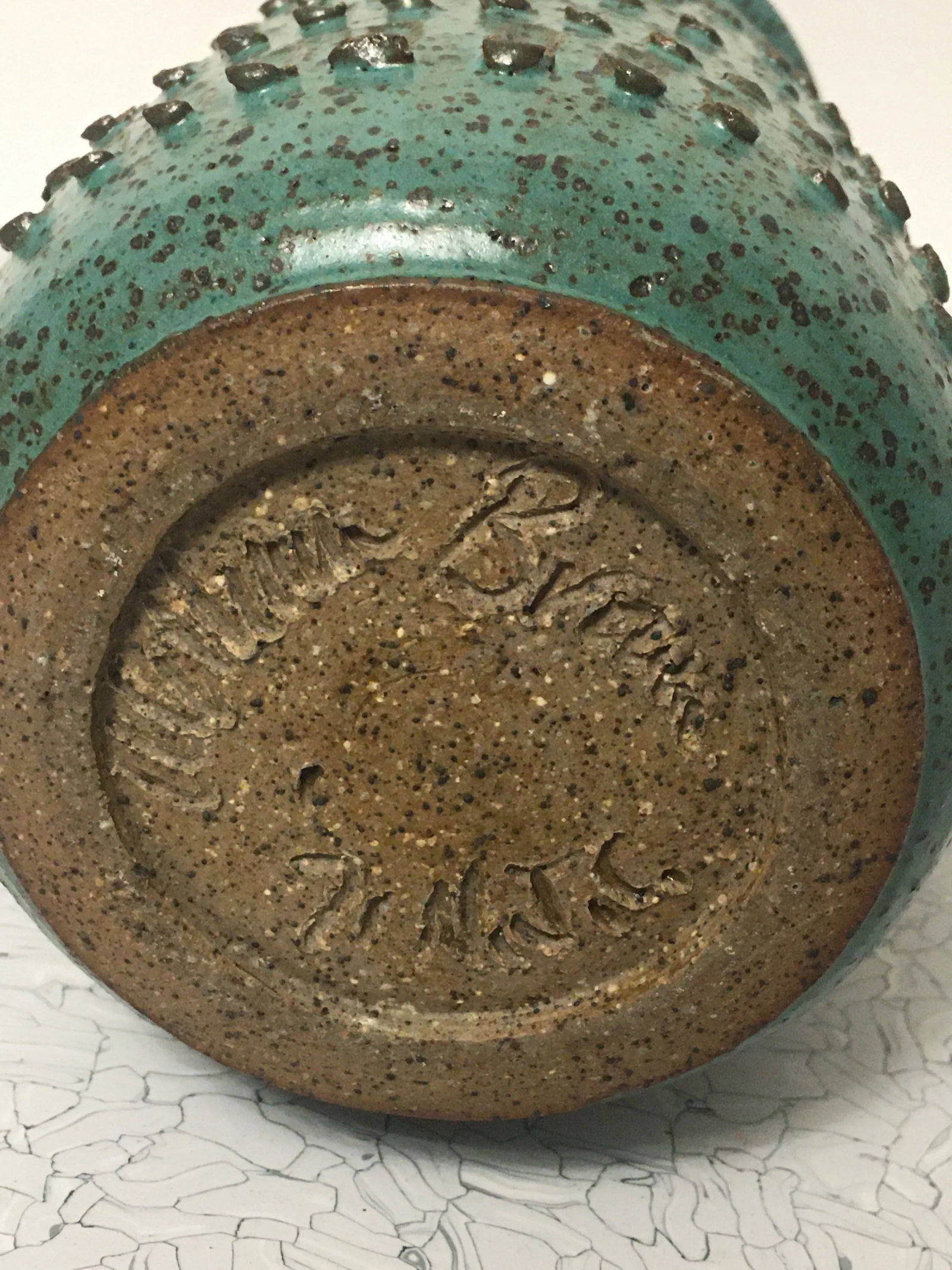 1970s William Brown Brutalist Studio Ceramic Vase - 6