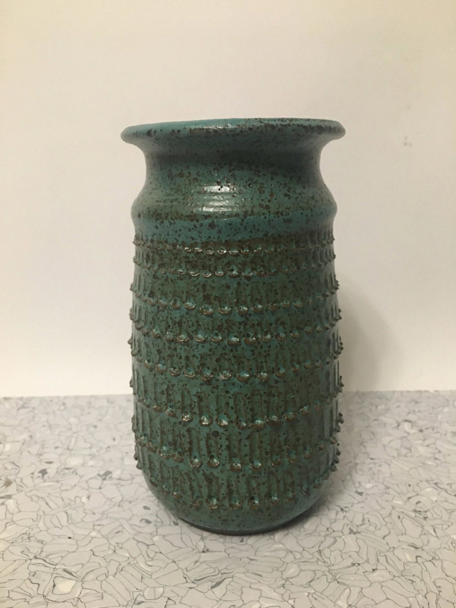 1970s William Brown Brutalist Studio Ceramic Vase - 7
