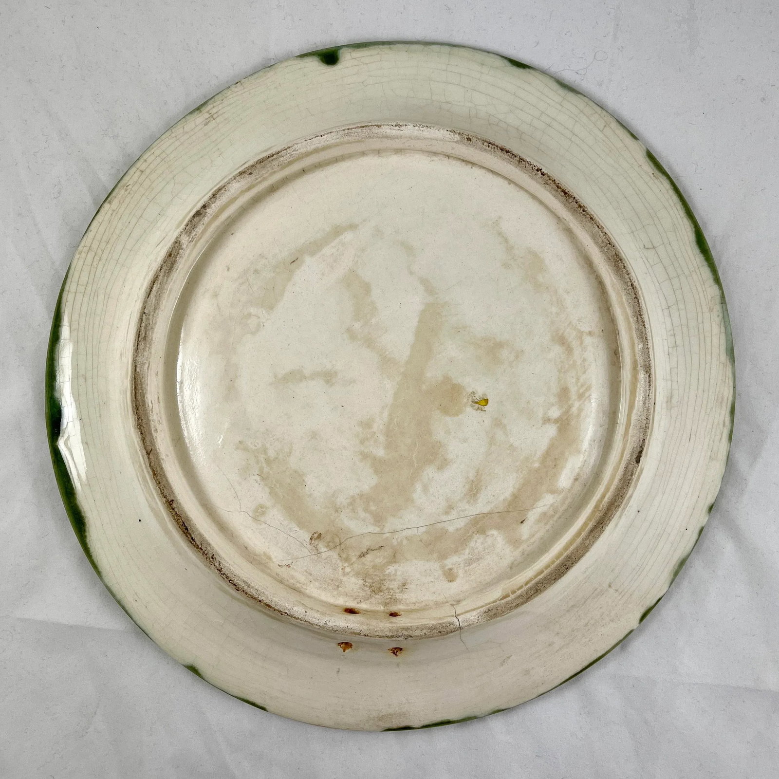 French Trompe L'Oeil Majolica Glazed Cherry Branch Wall Plaque, Signed F. Perrot - 12