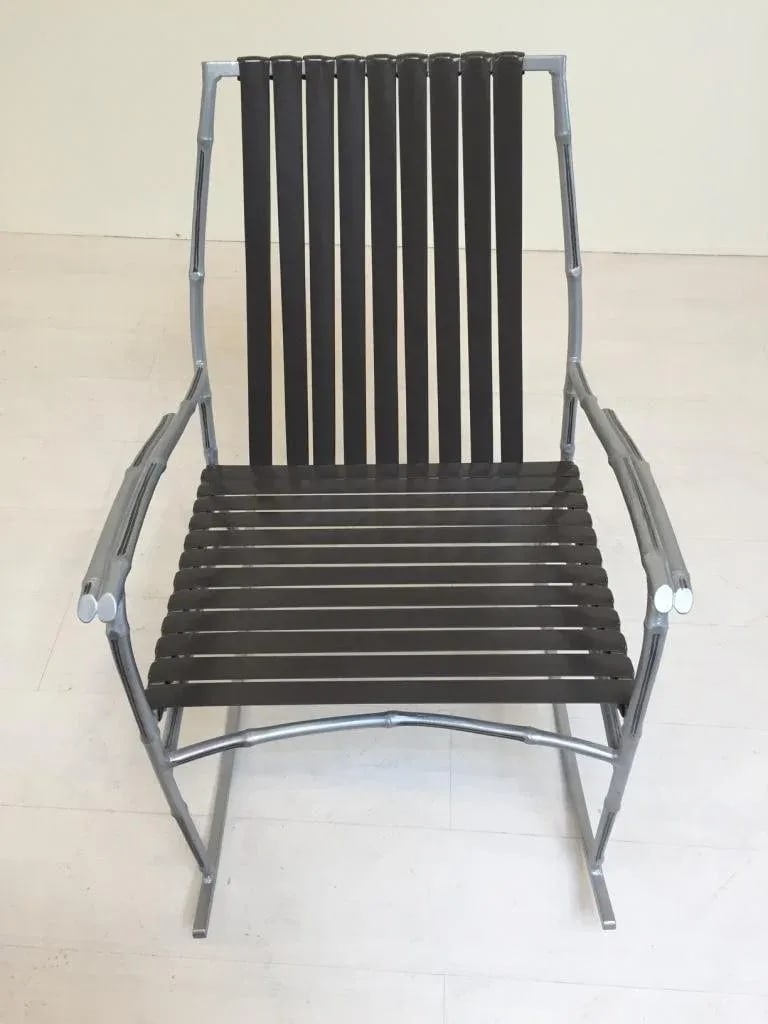 Faux Bamboo Patio Rocker - 10
