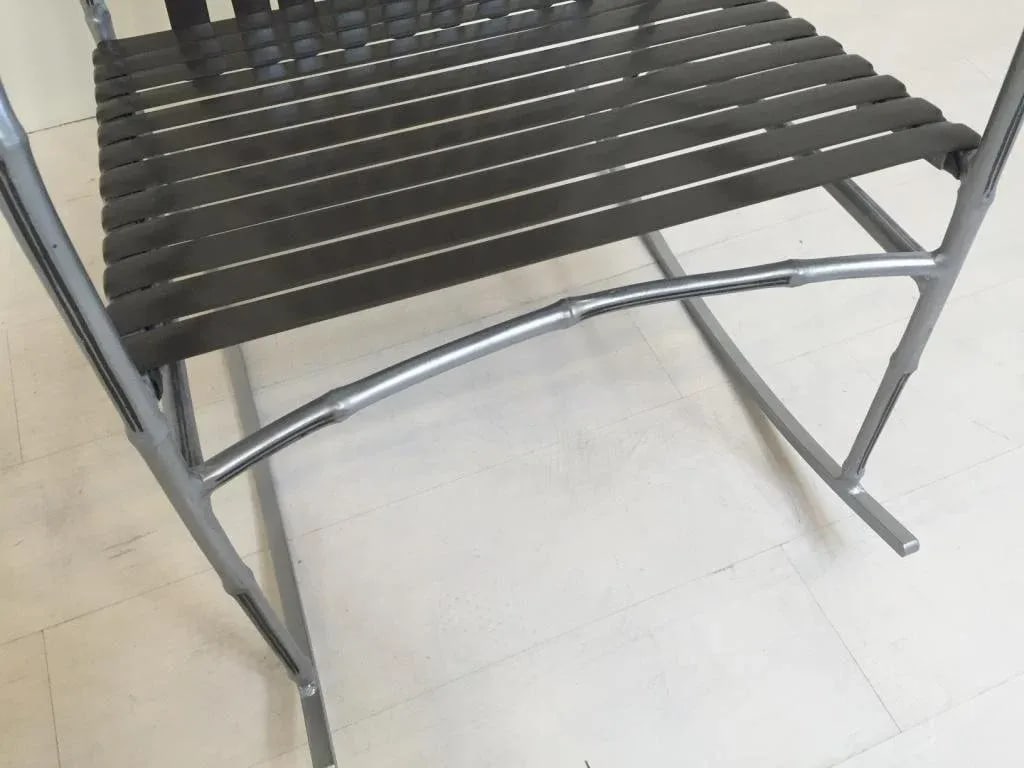 Faux Bamboo Patio Rocker - 3