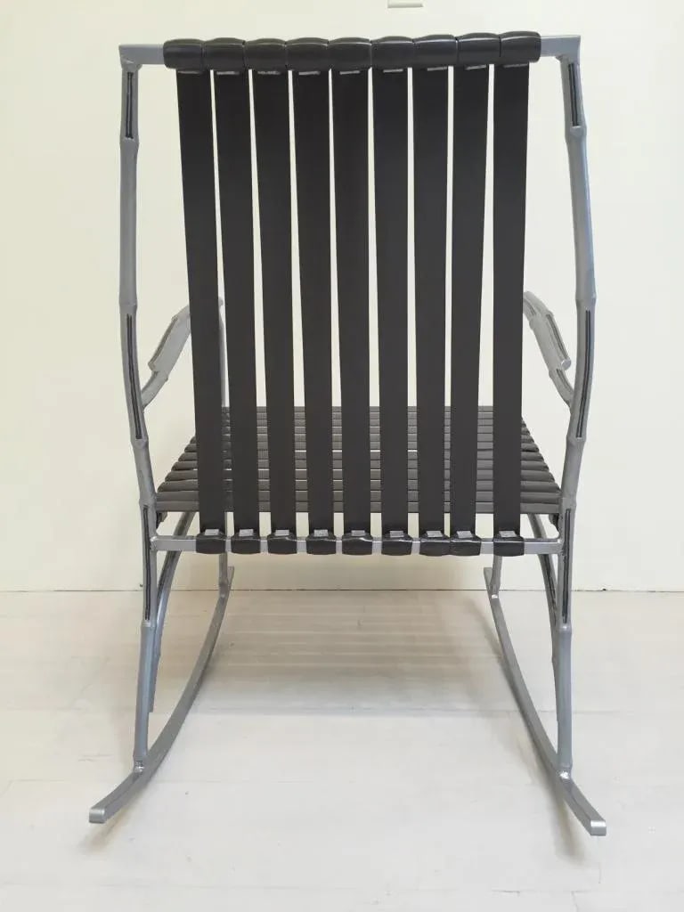 Faux Bamboo Patio Rocker - 6