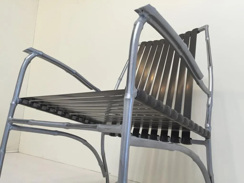 Faux Bamboo Patio Rocker - 7
