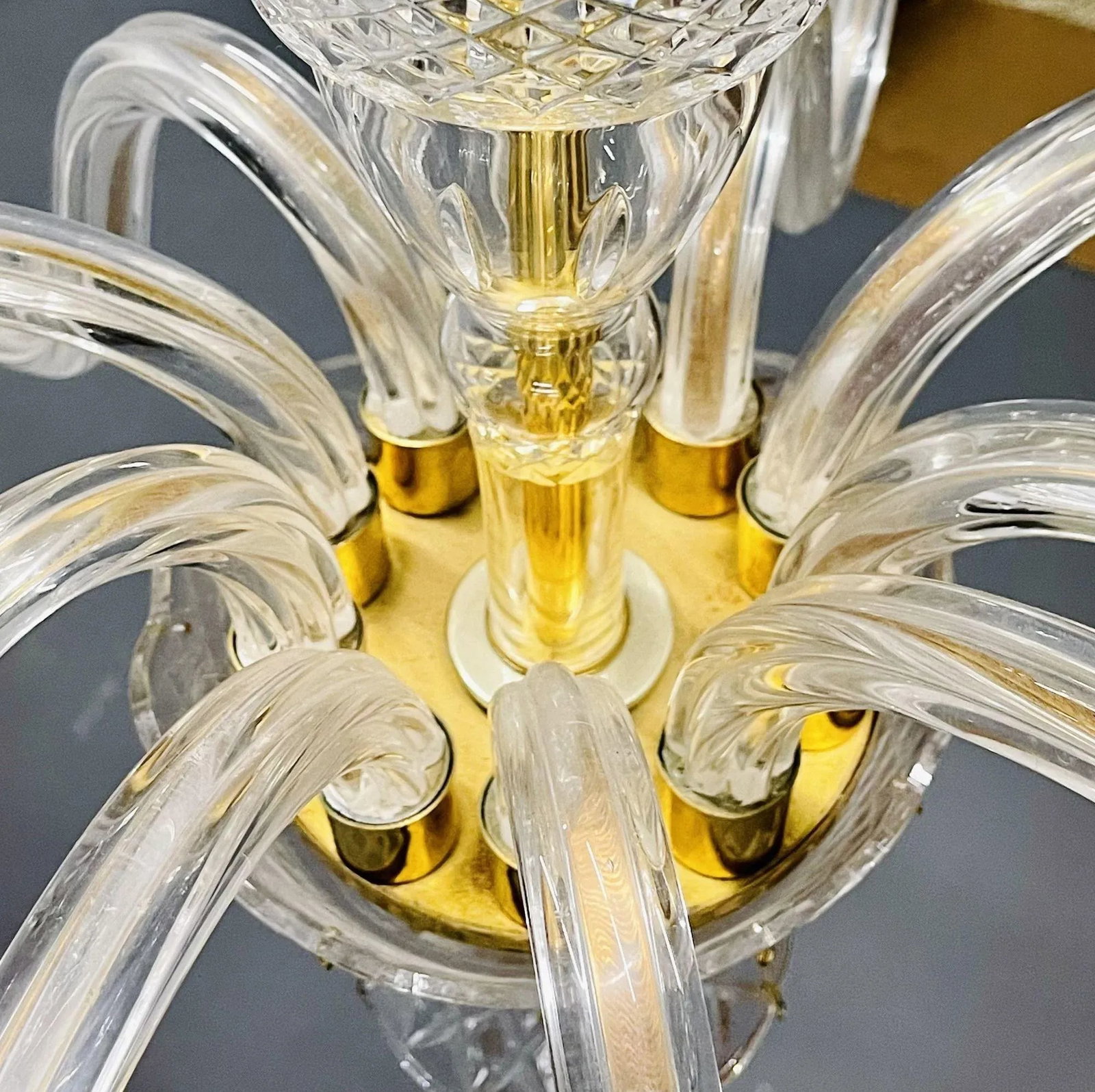 A Murano Style Chandelier, Waterford Style . - 11
