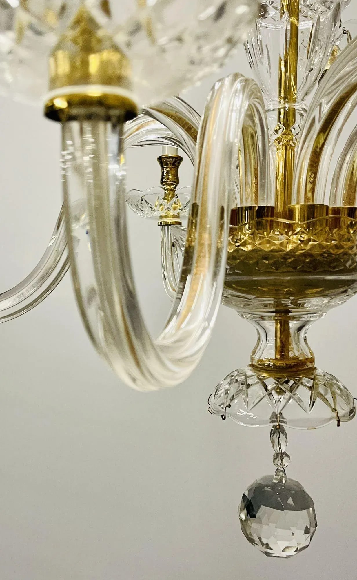 A Murano Style Chandelier, Waterford Style . - 7
