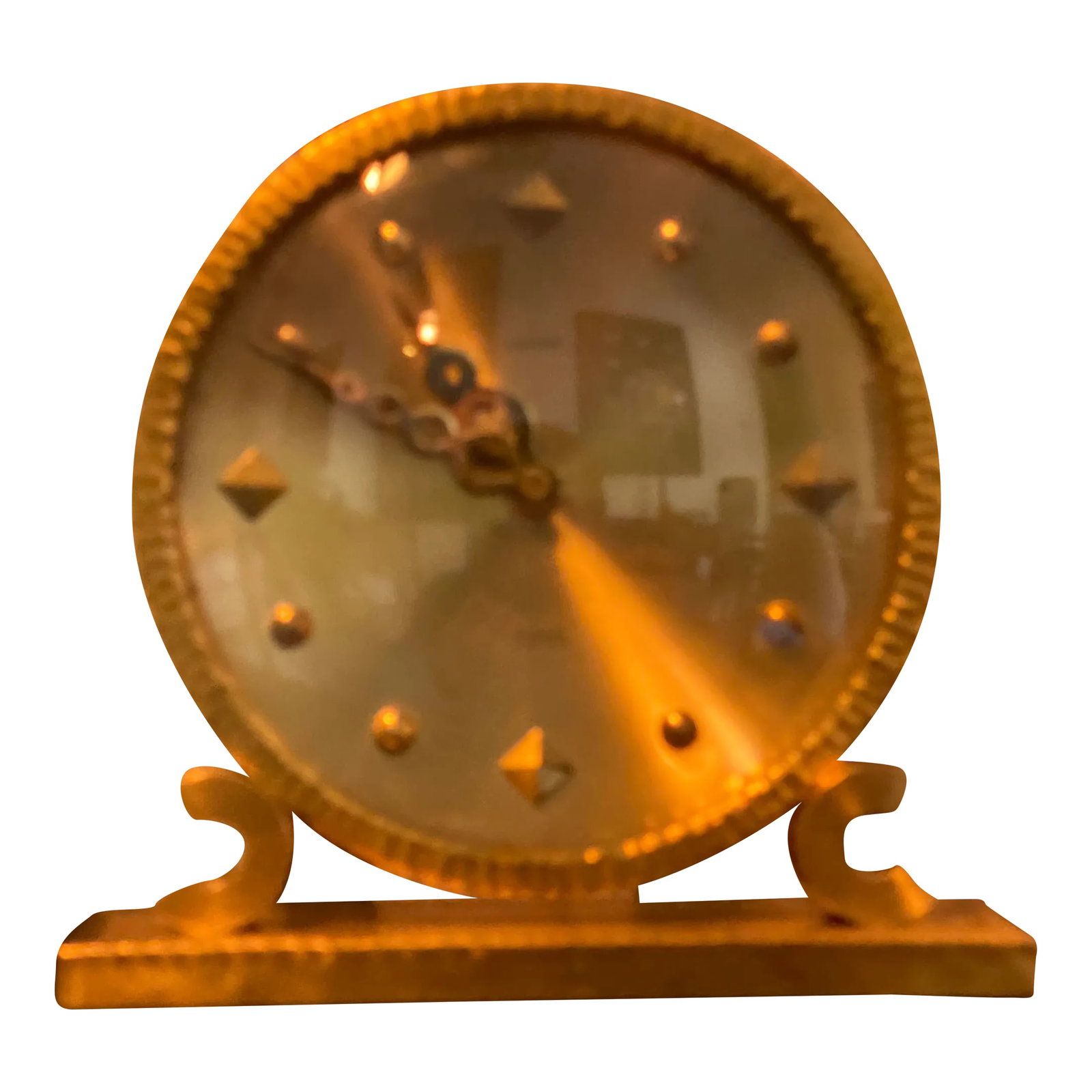 1960s Vintage Desk Clock in Brass (1 of 5)