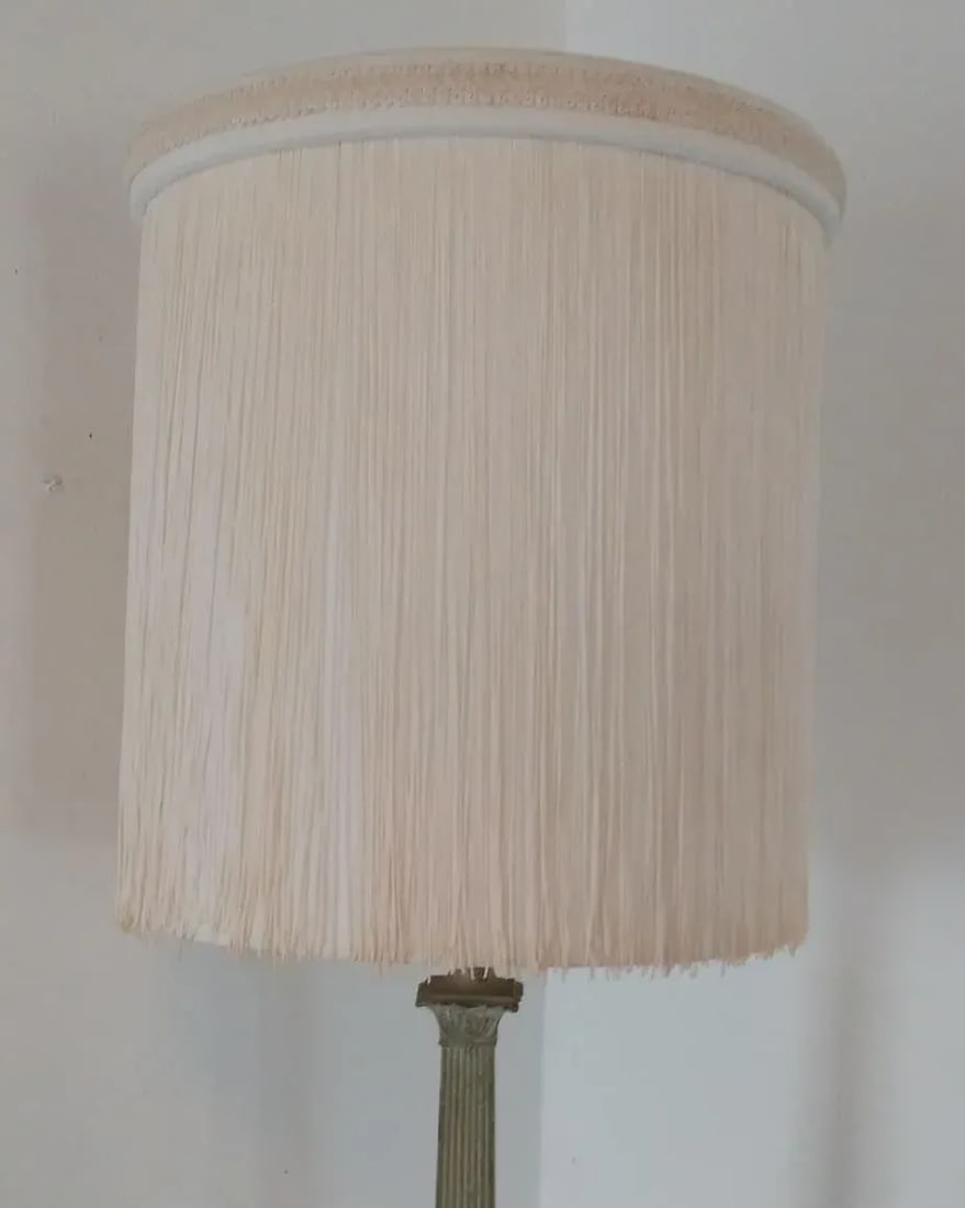 Vintage 1950s French Cast Iron Lamp - 6