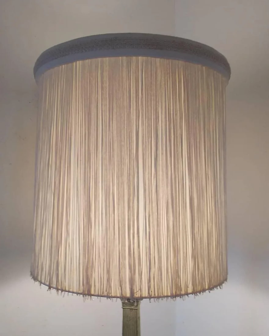 Vintage 1950s French Cast Iron Lamp - 9