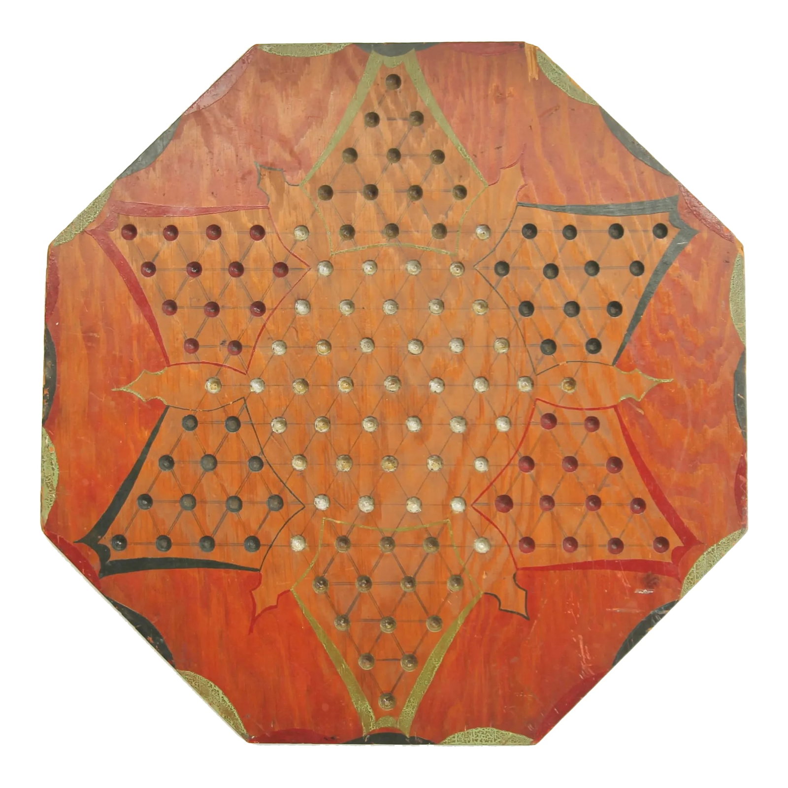 Circa 1930s Handmade Chinese Checkers Gameboard (1 of 8)