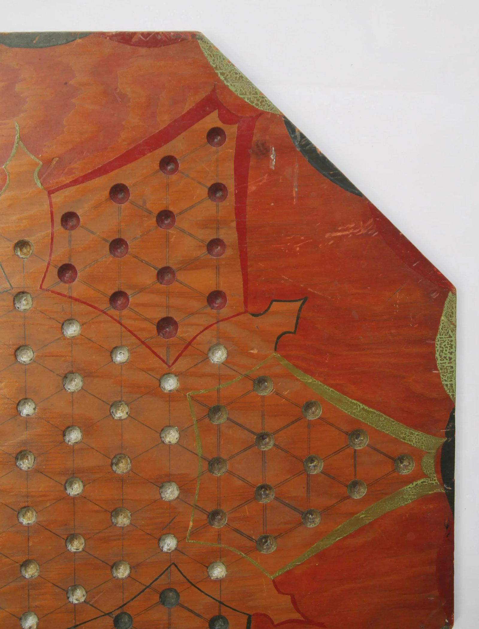 Circa 1930s Handmade Chinese Checkers Gameboard - 5