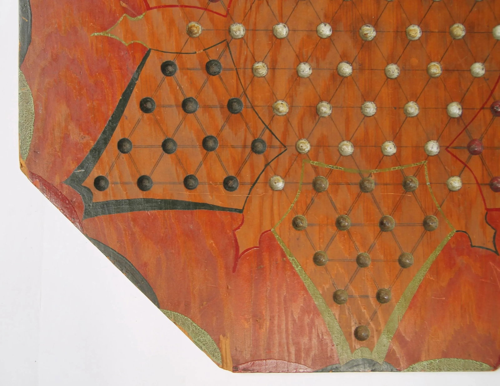 Circa 1930s Handmade Chinese Checkers Gameboard - 6