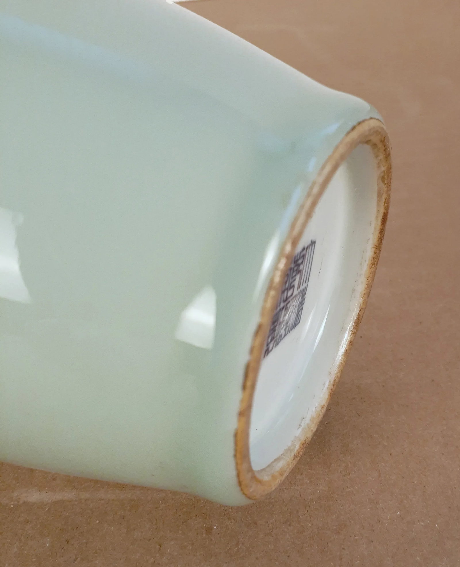 Early 20th Century Chinese Celadon Liuyeping Vase - 4