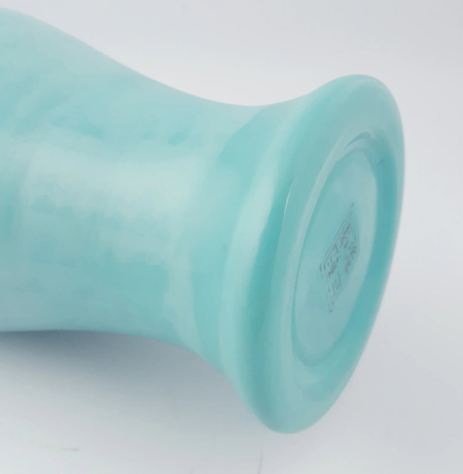 Early 20th Century Peking Glass Turquoise Liuyeping Vase - 6