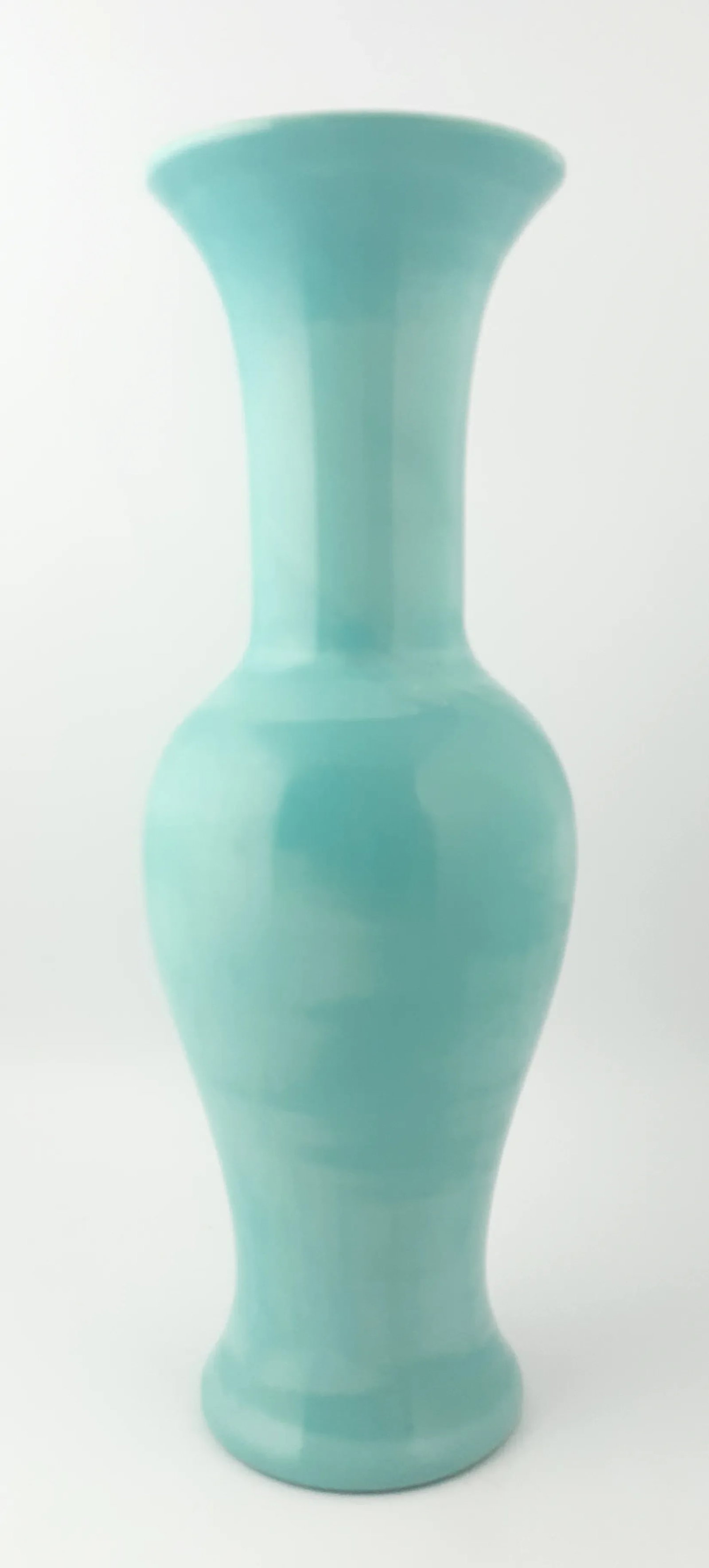 Early 20th Century Peking Glass Turquoise Liuyeping Vase - 8