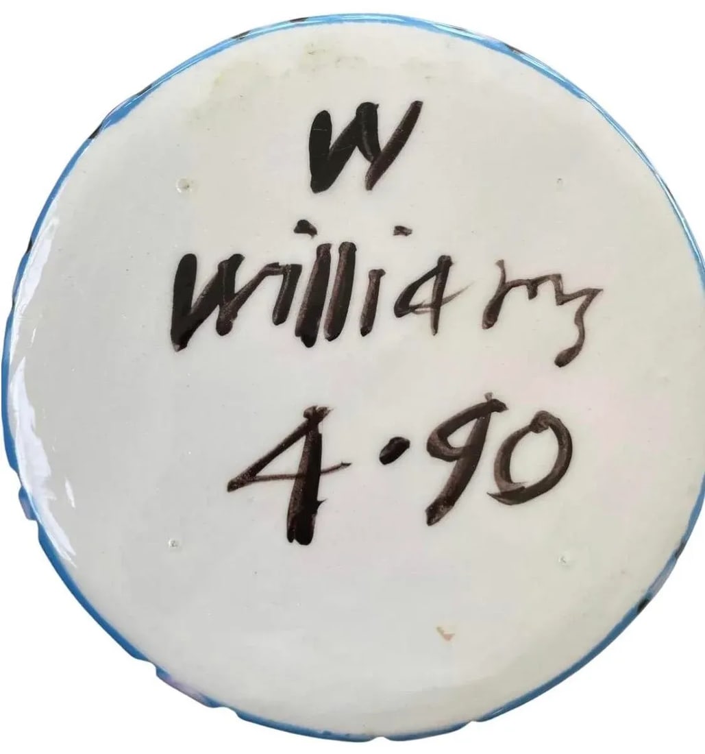 Sale! 1990's Wendy Ide Williams Postmodern Post Modern Memphis Hand Painted Table Floor Art Pottery - 9