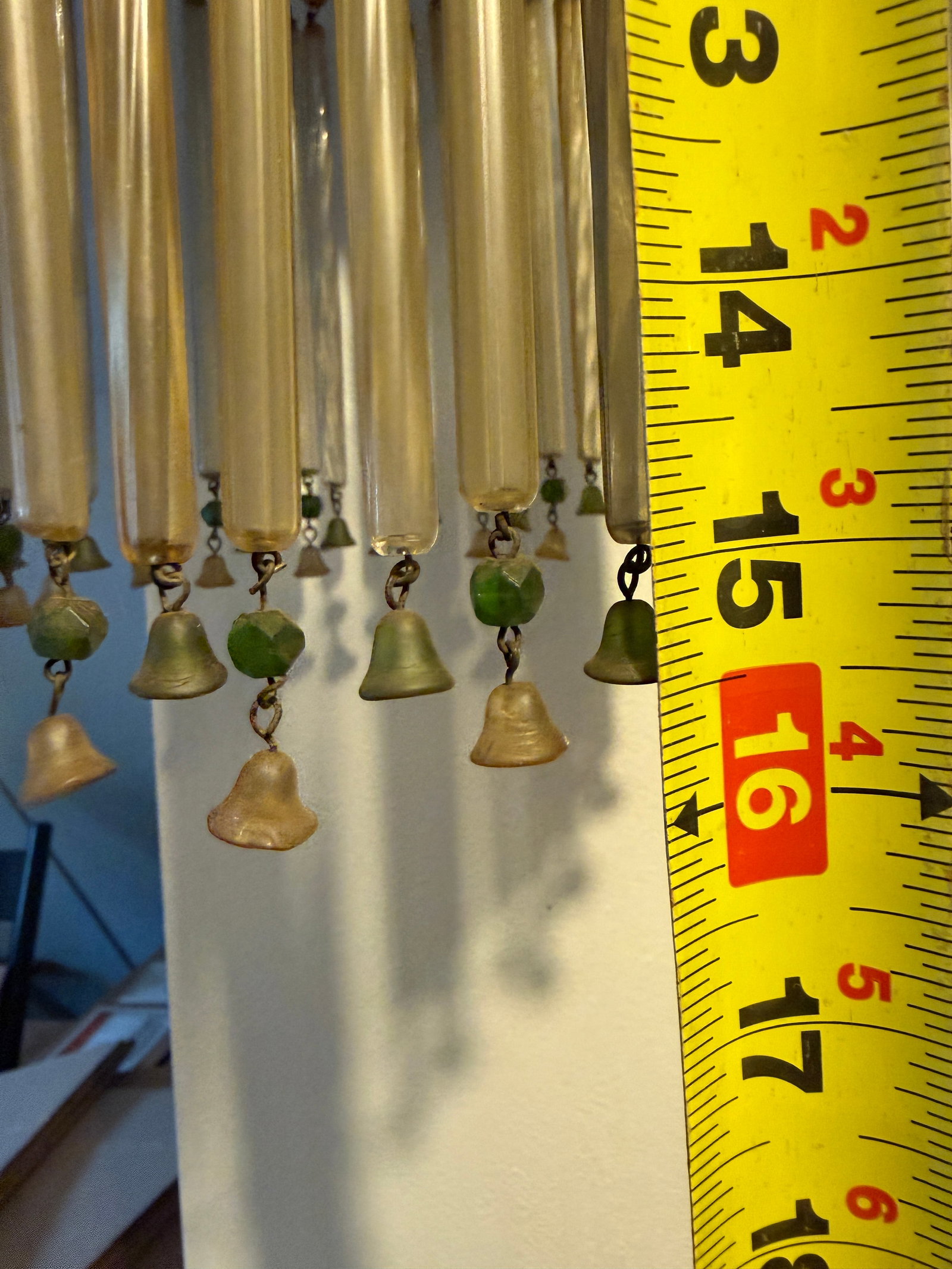 Early 20th Century Moroccan Hand Painted Chandelier With Glass Tassels - 7