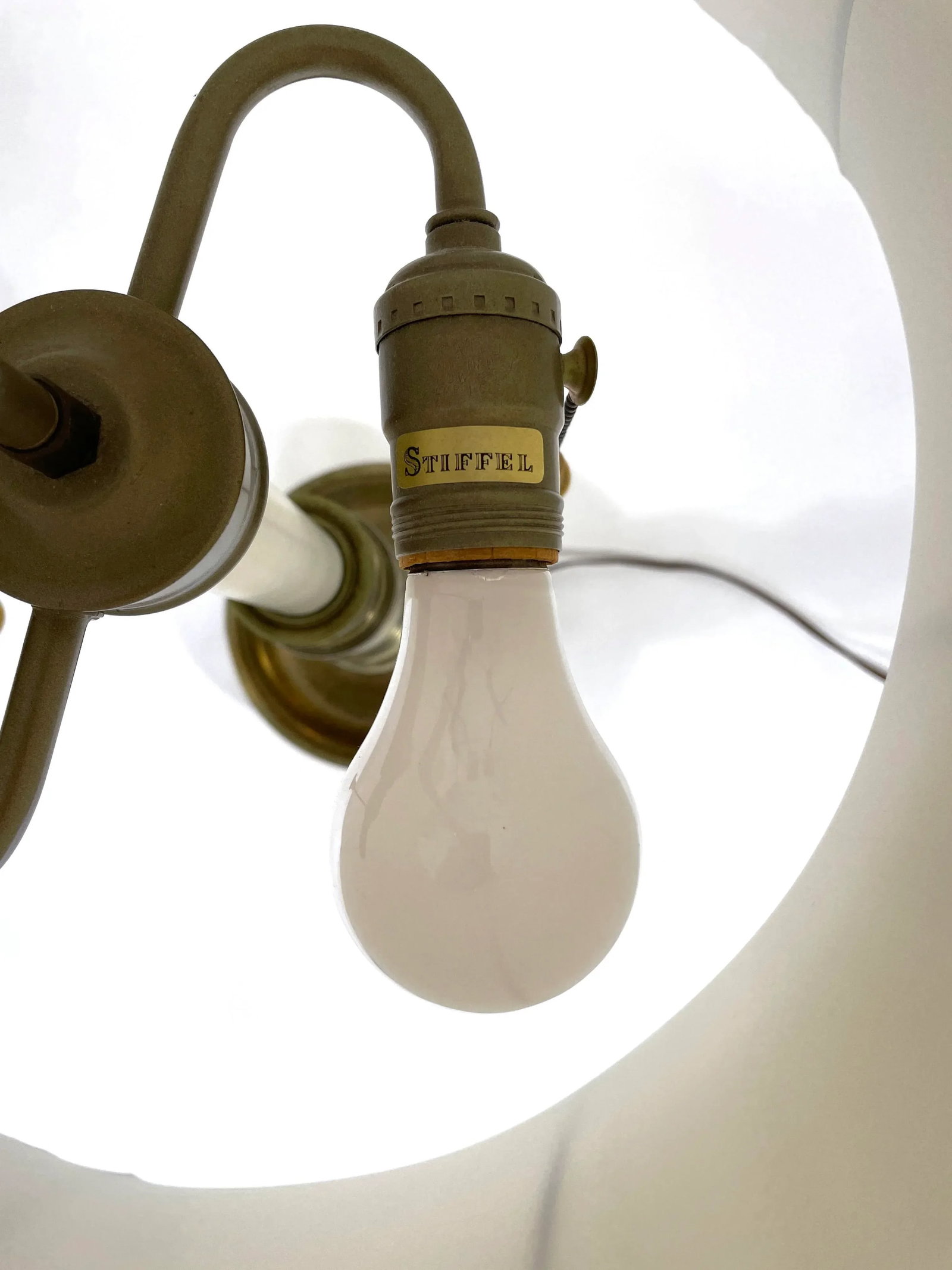 Mid-Century Stiffel Brass Double Bulb Lamp - 4