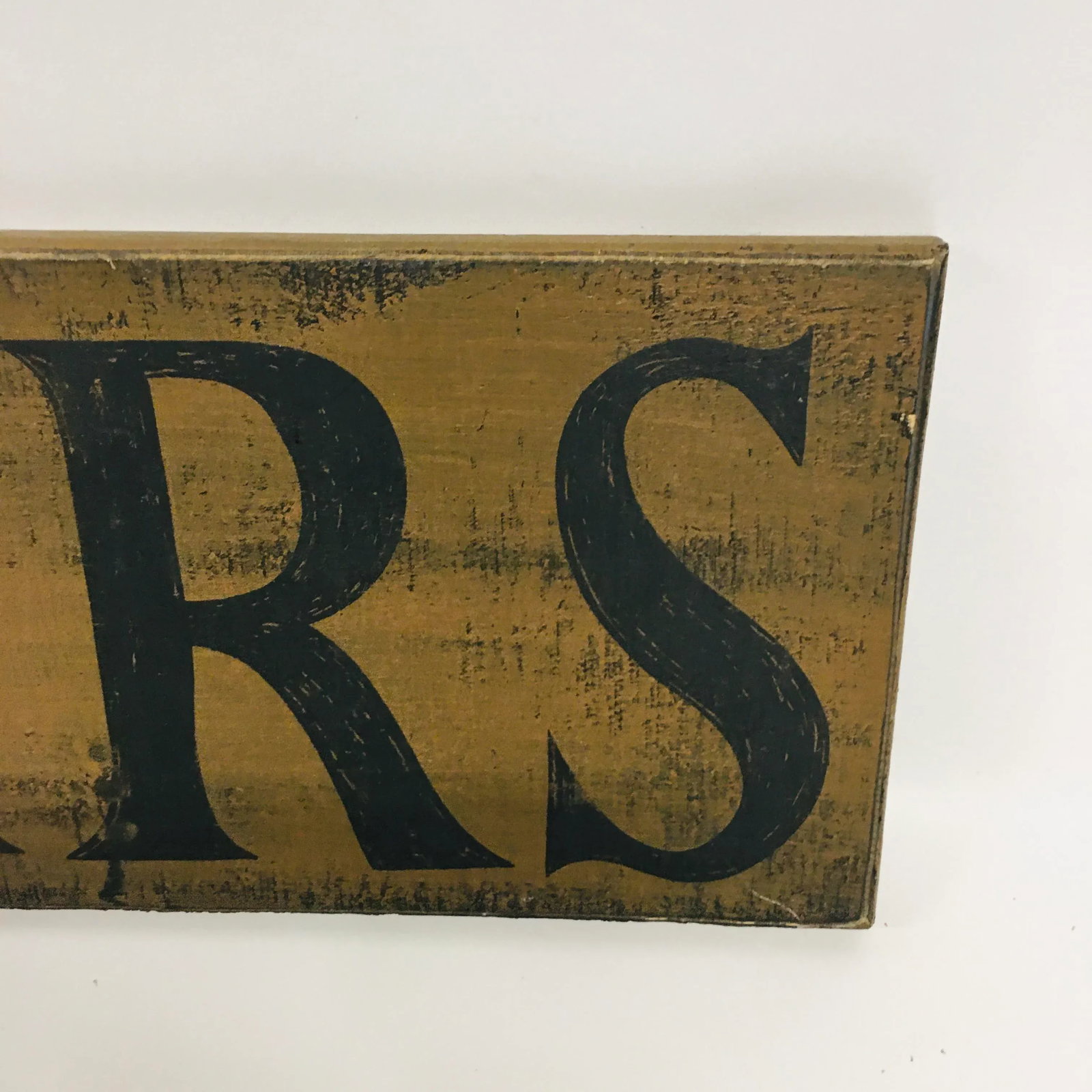 1990s Wooden Sign "Pears" - 3
