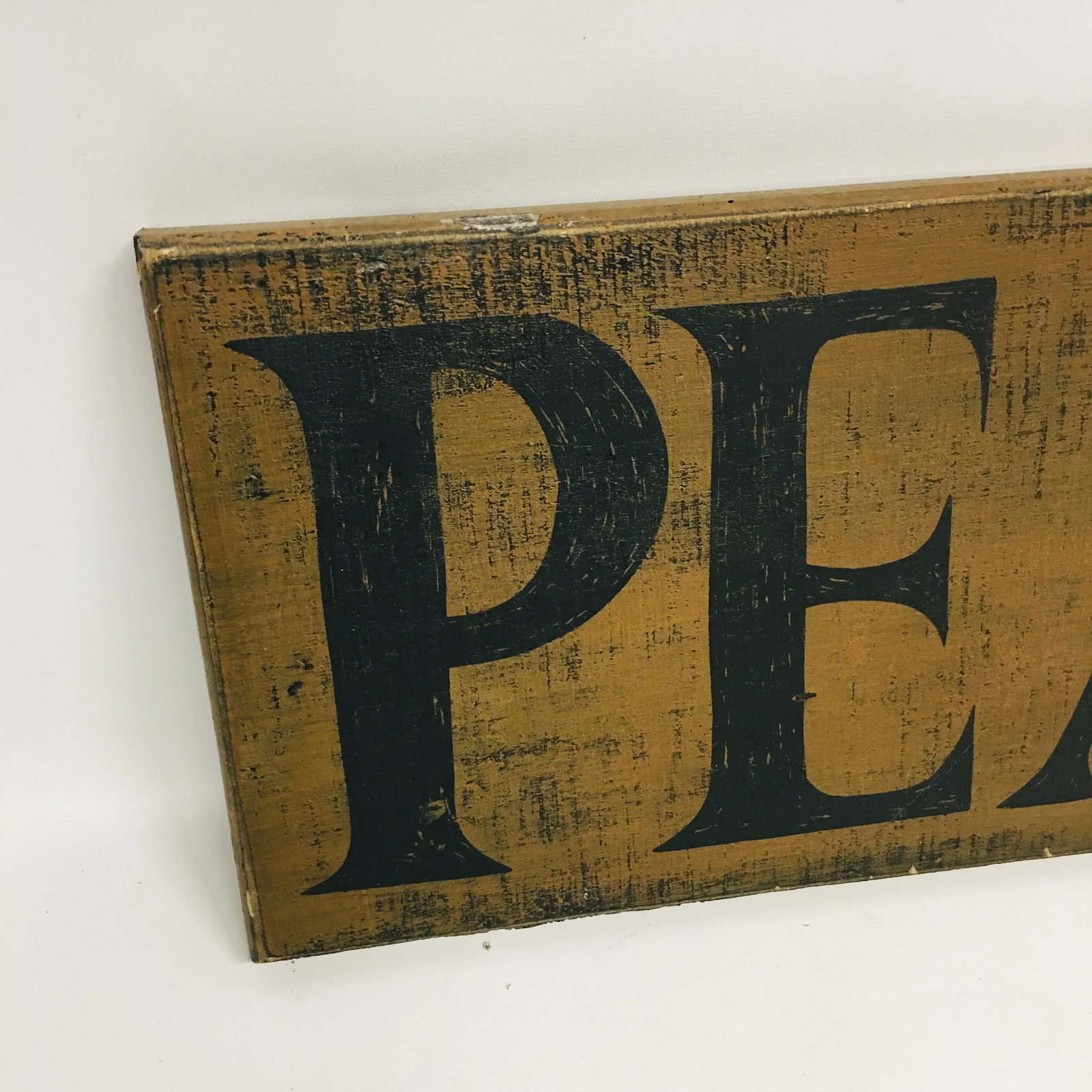 1990s Wooden Sign "Pears" - 4
