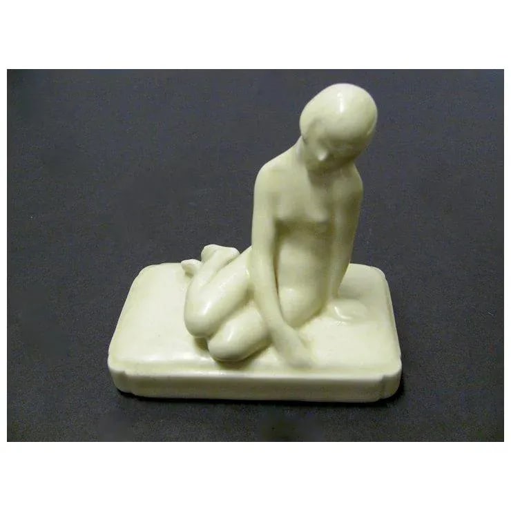 Art Deco Rookwood Paper Weight 1928 Signed Louise Abel - 2