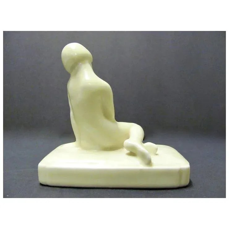 Art Deco Rookwood Paper Weight 1928 Signed Louise Abel - 4