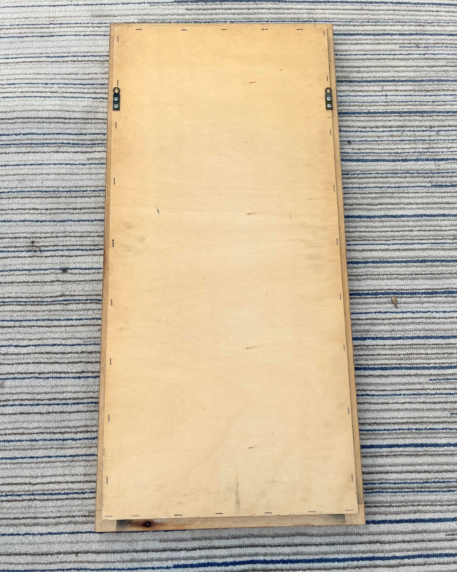 1980s Postmodern Marbleized Formica Wall Mirror - 8