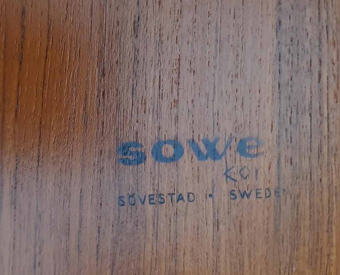 Mid-Century Sigvard Nilsson of Sowe Konst Scandinavian Teak Tray - 8