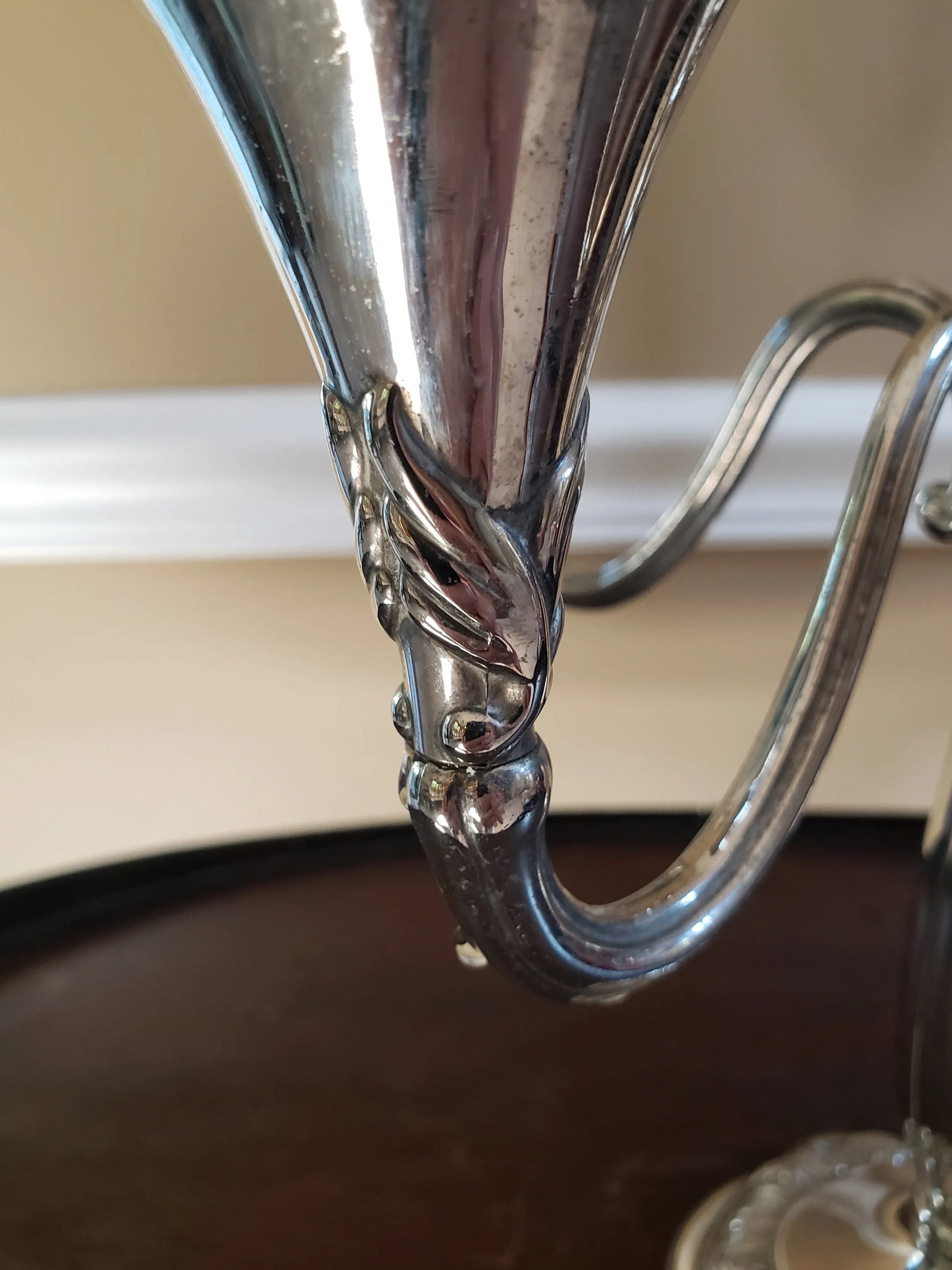 Vintage Silver Five-Light Candelabra Candlesticks - 2