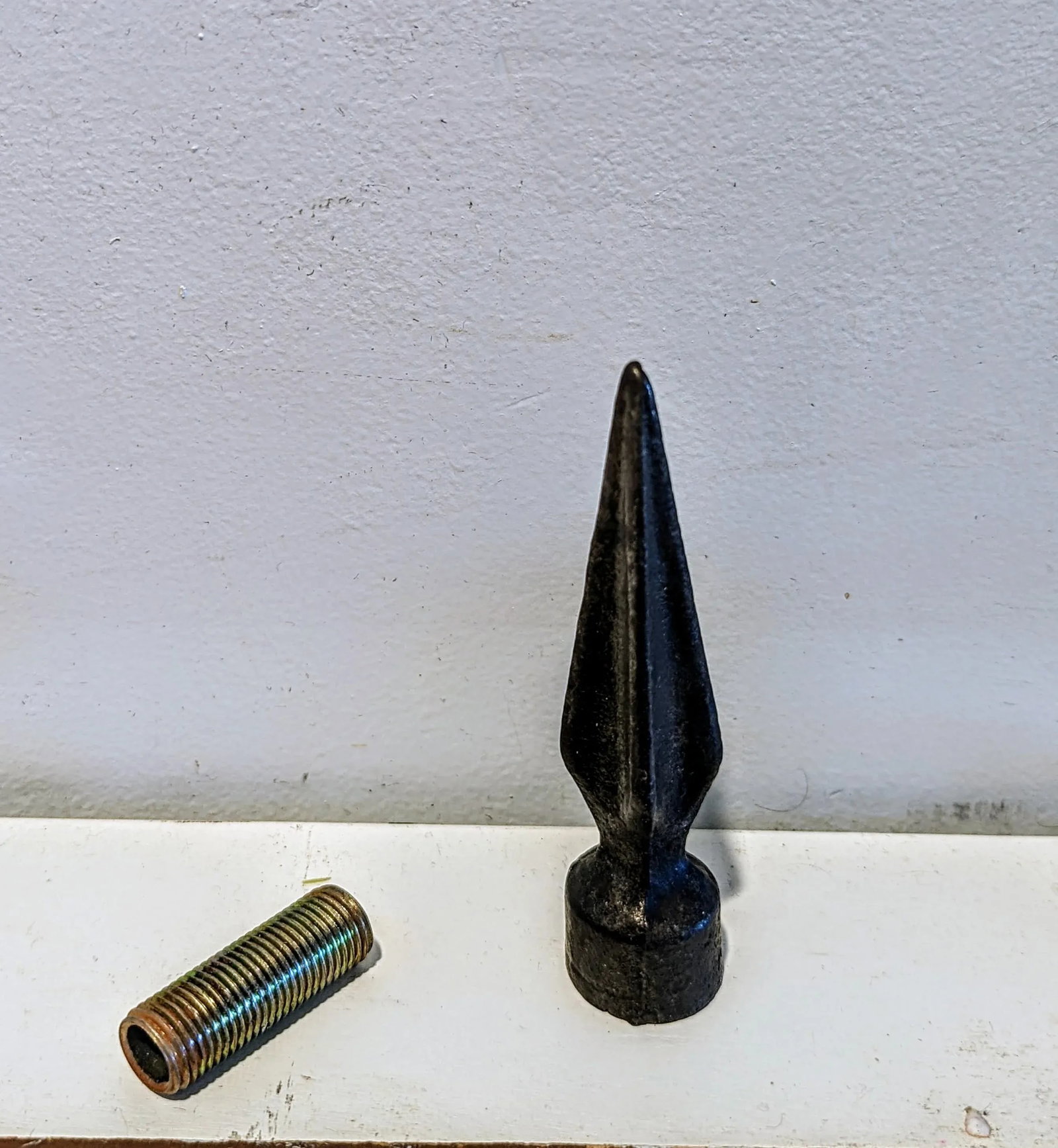 Large Gothic Wrought Iron End Cap/Finial Spear - 3
