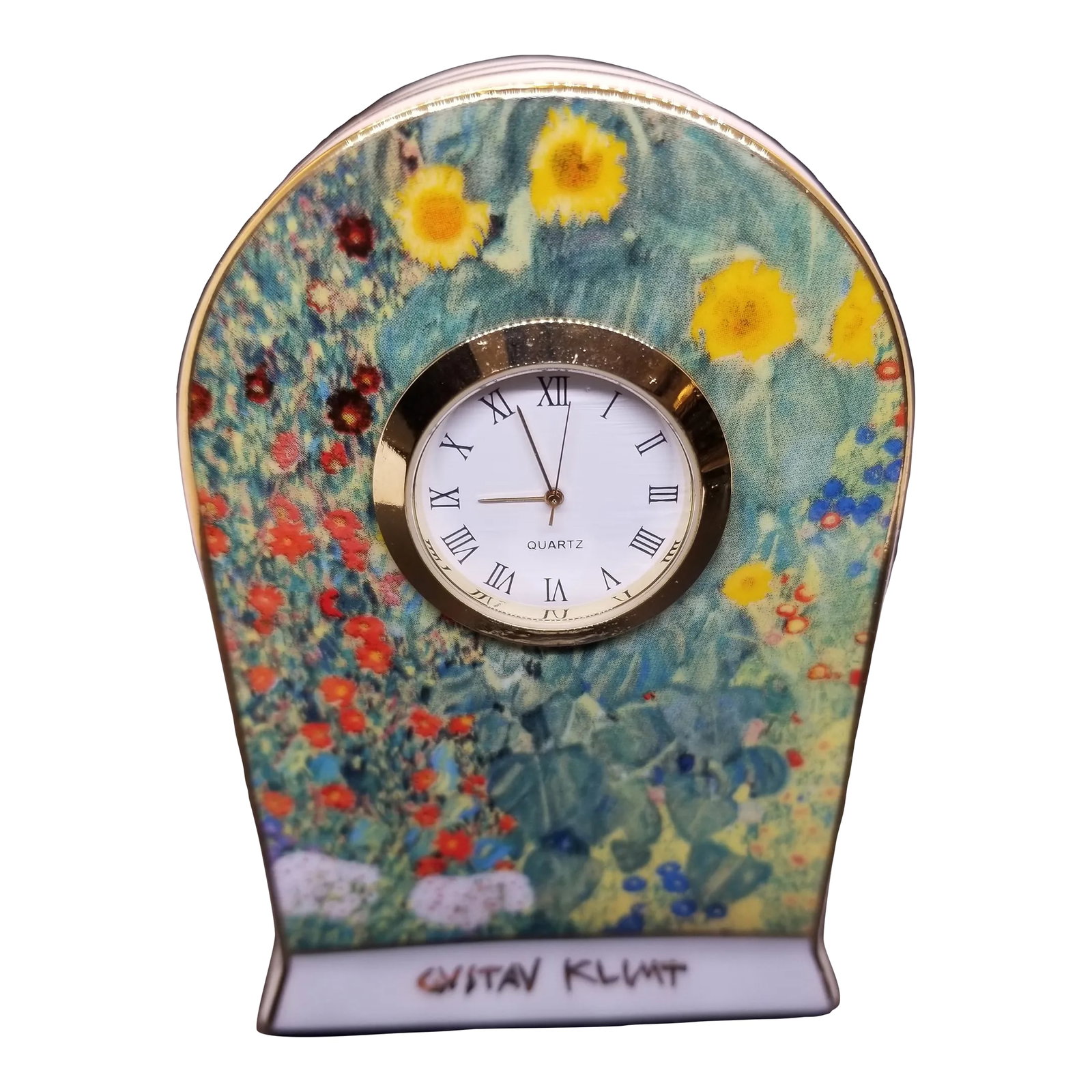 Vintage Goebel Artis Orbis Claude Monet Paintings "La Maison De l'Artiste Porcelain Clock Floral Art: Vintage GOEBEL Artis Orbis Claude Monet Paintings "La maison de L'artiste Porcelain Clock Floral Art Ceramic Decor Condition: Alterations: Original Condition Unaltered Imperfections: Some Imperfection