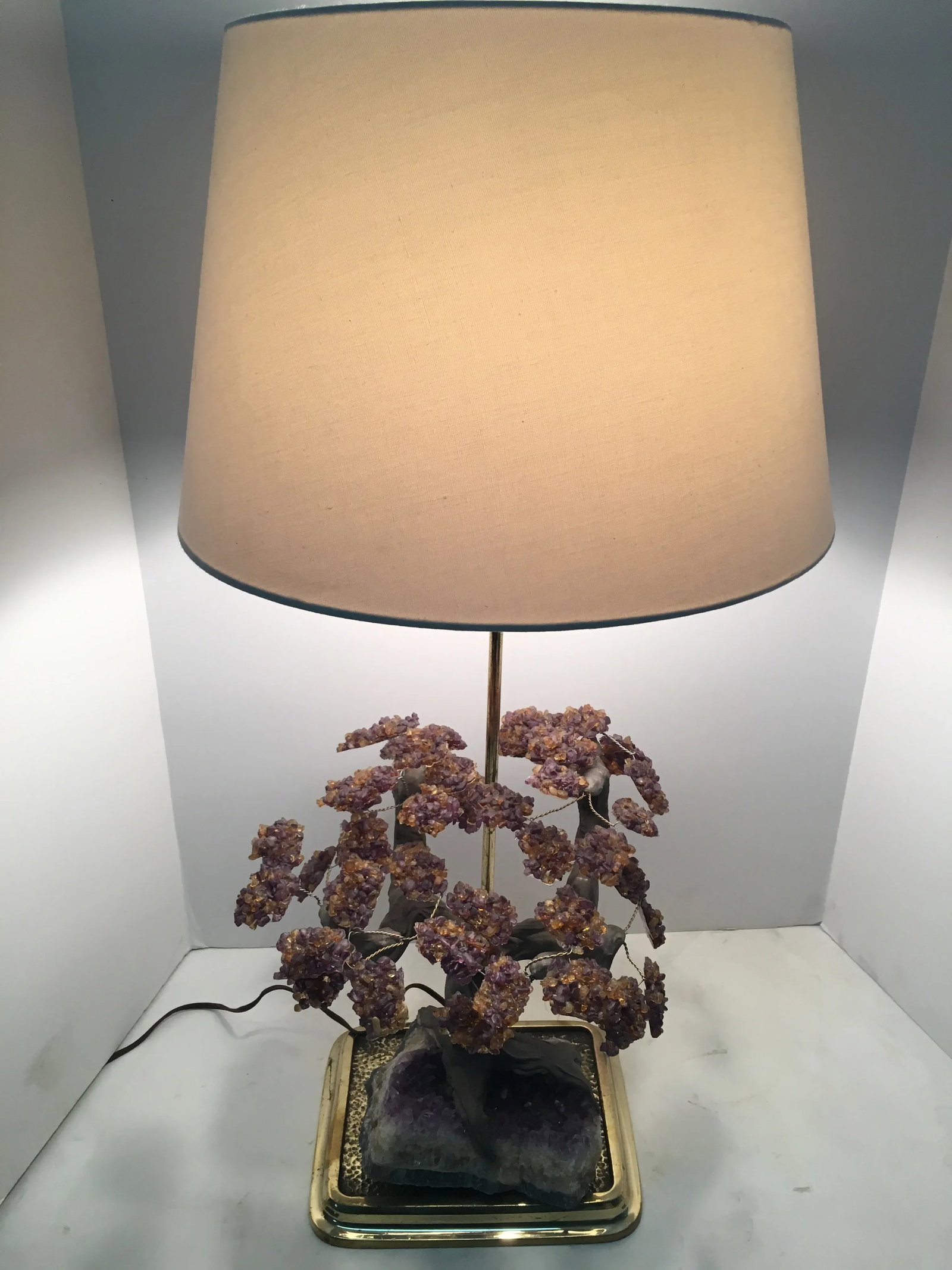 Amethyst Rock Crystal Lamp - 2