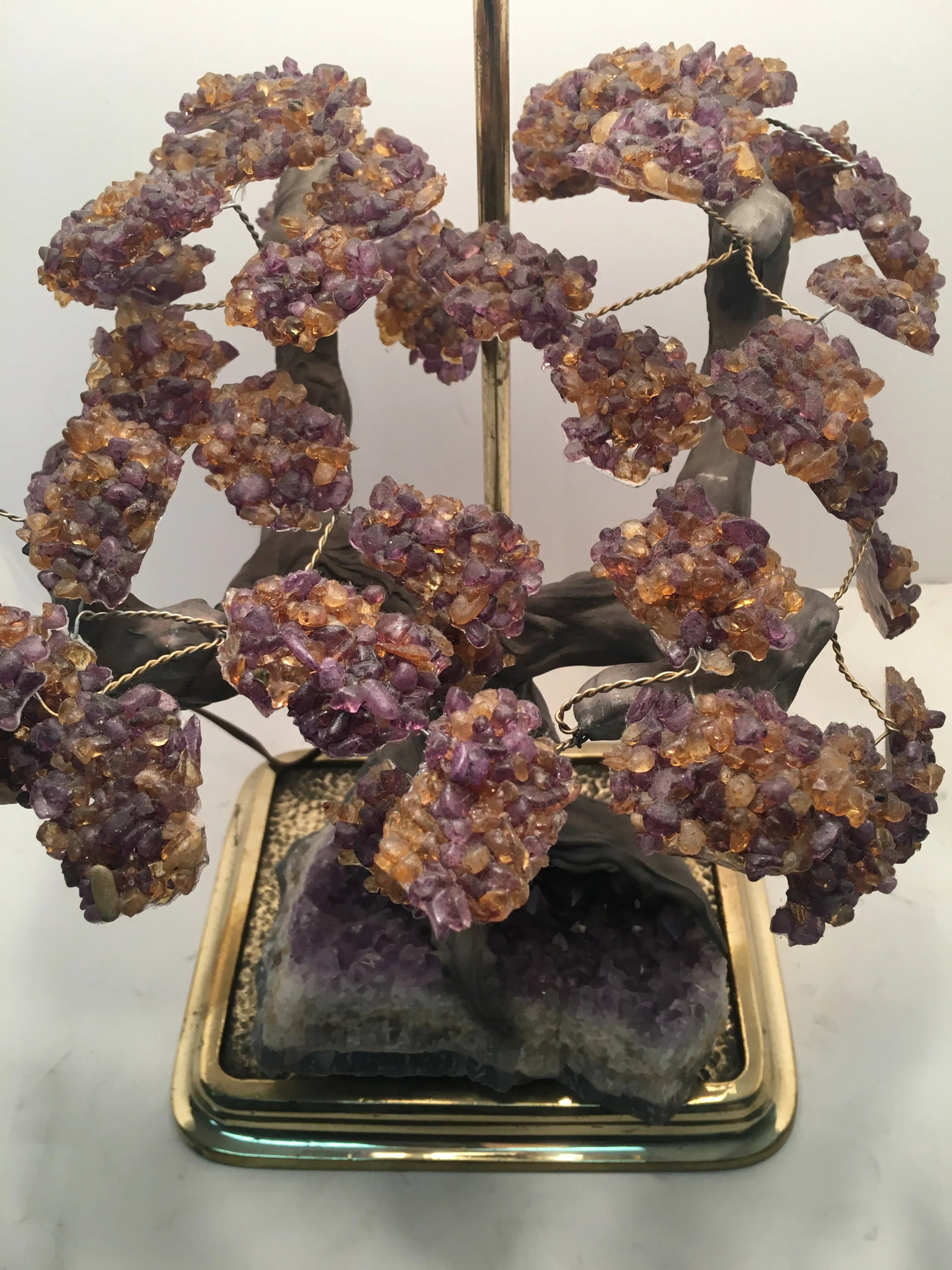 Amethyst Rock Crystal Lamp - 3