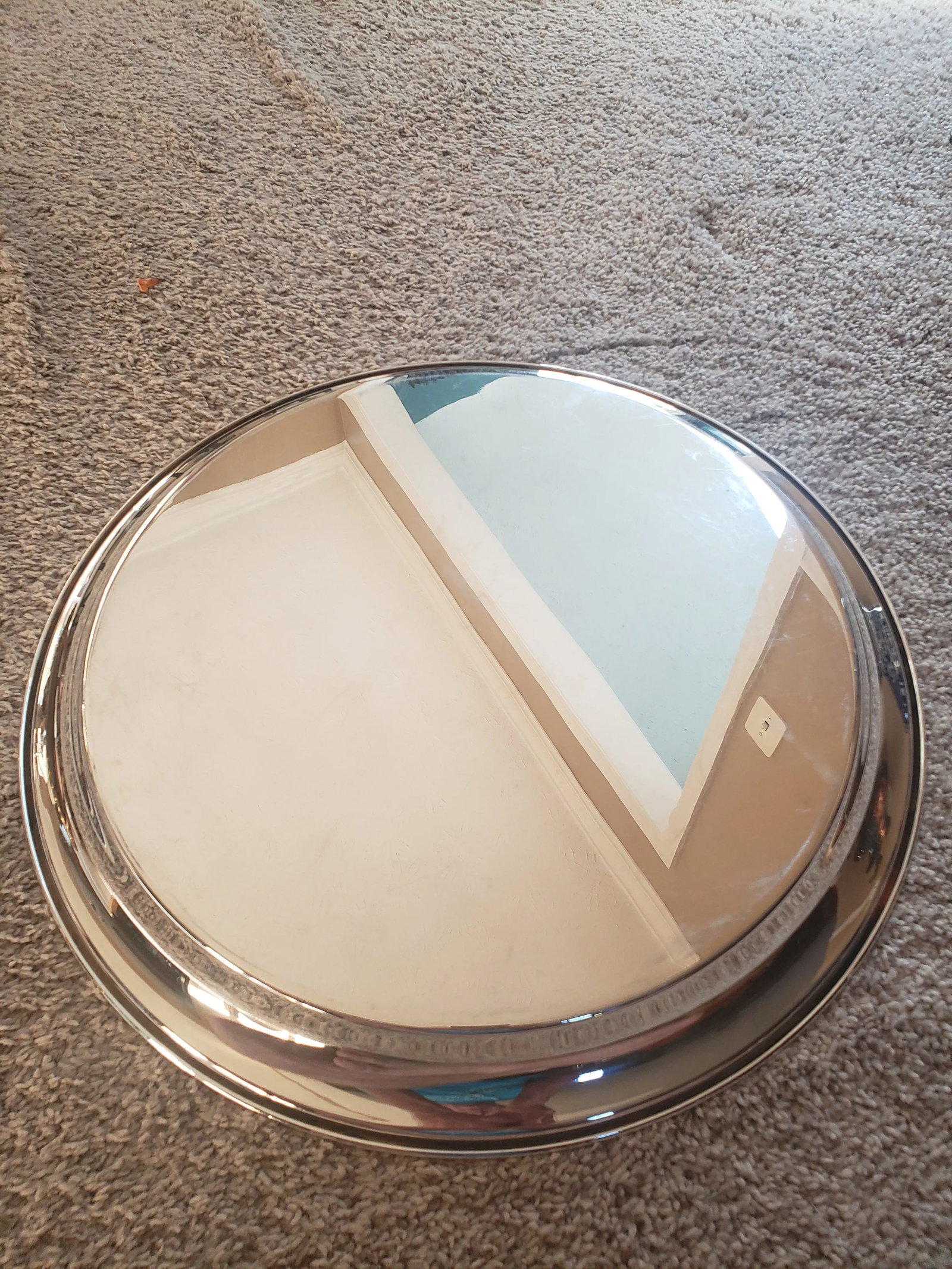 Vintage Large Italian Silver Plated Gallery Tray - 6