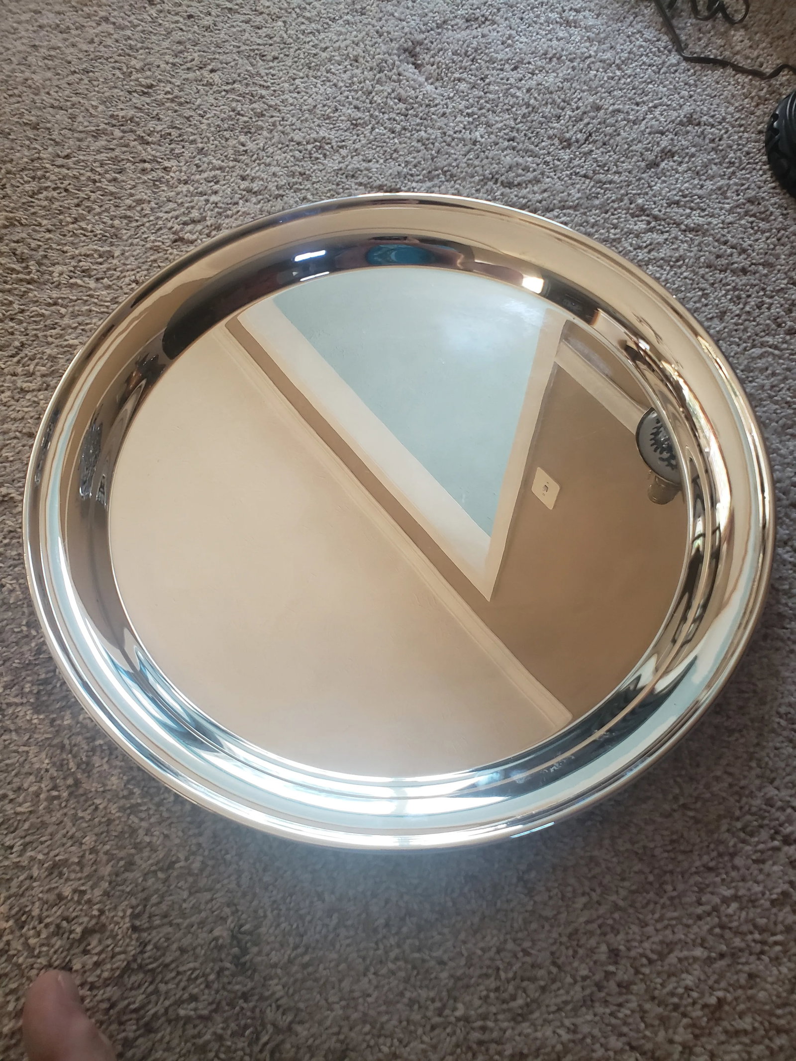 Vintage Large Italian Silver Plated Gallery Tray - 8