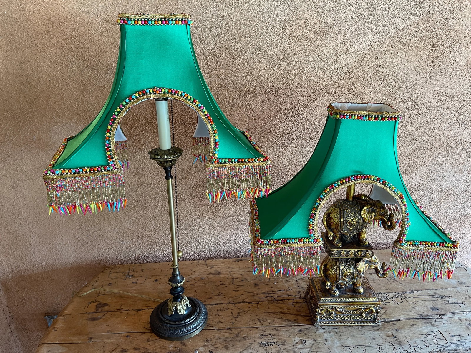 Penny Long Couture Eiffel Tower Lamp Shade. - 4