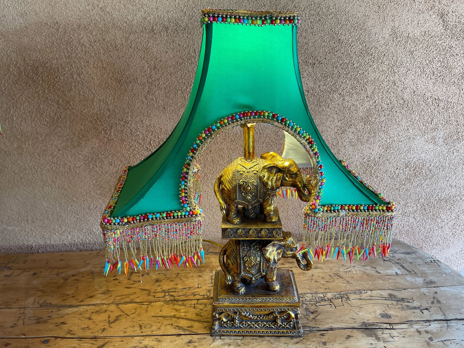 Penny Long Couture Eiffel Tower Lamp Shade. - 6