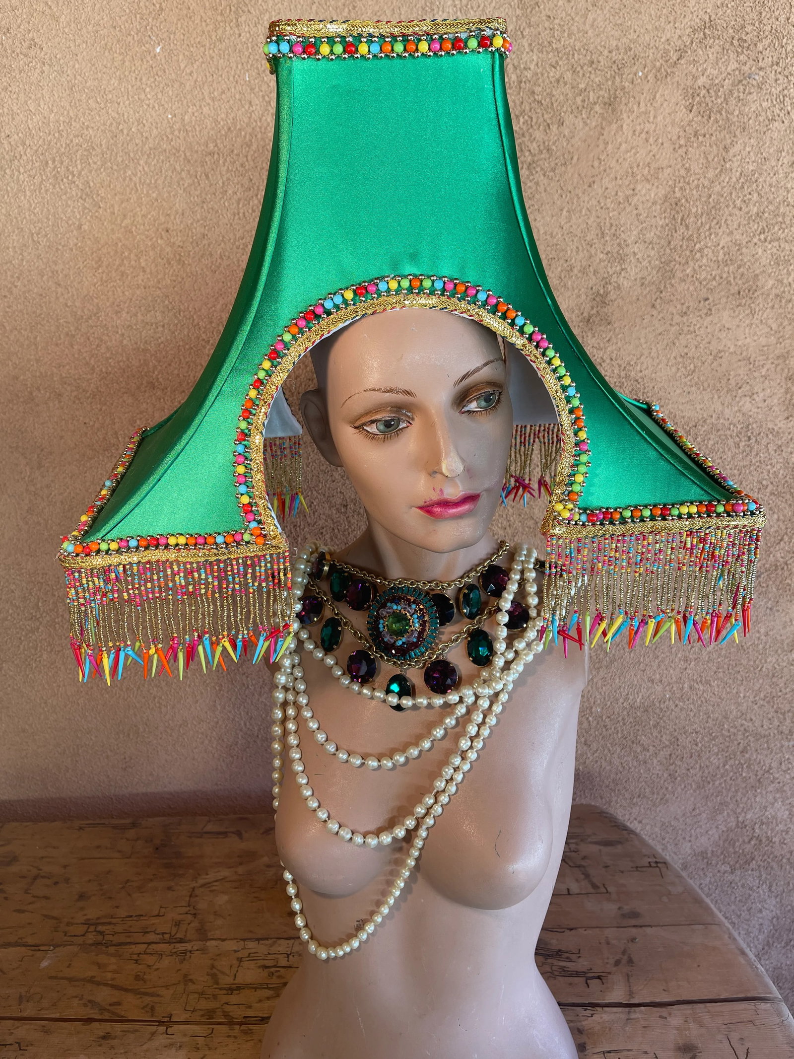 Penny Long Couture Eiffel Tower Lamp Shade. - 8
