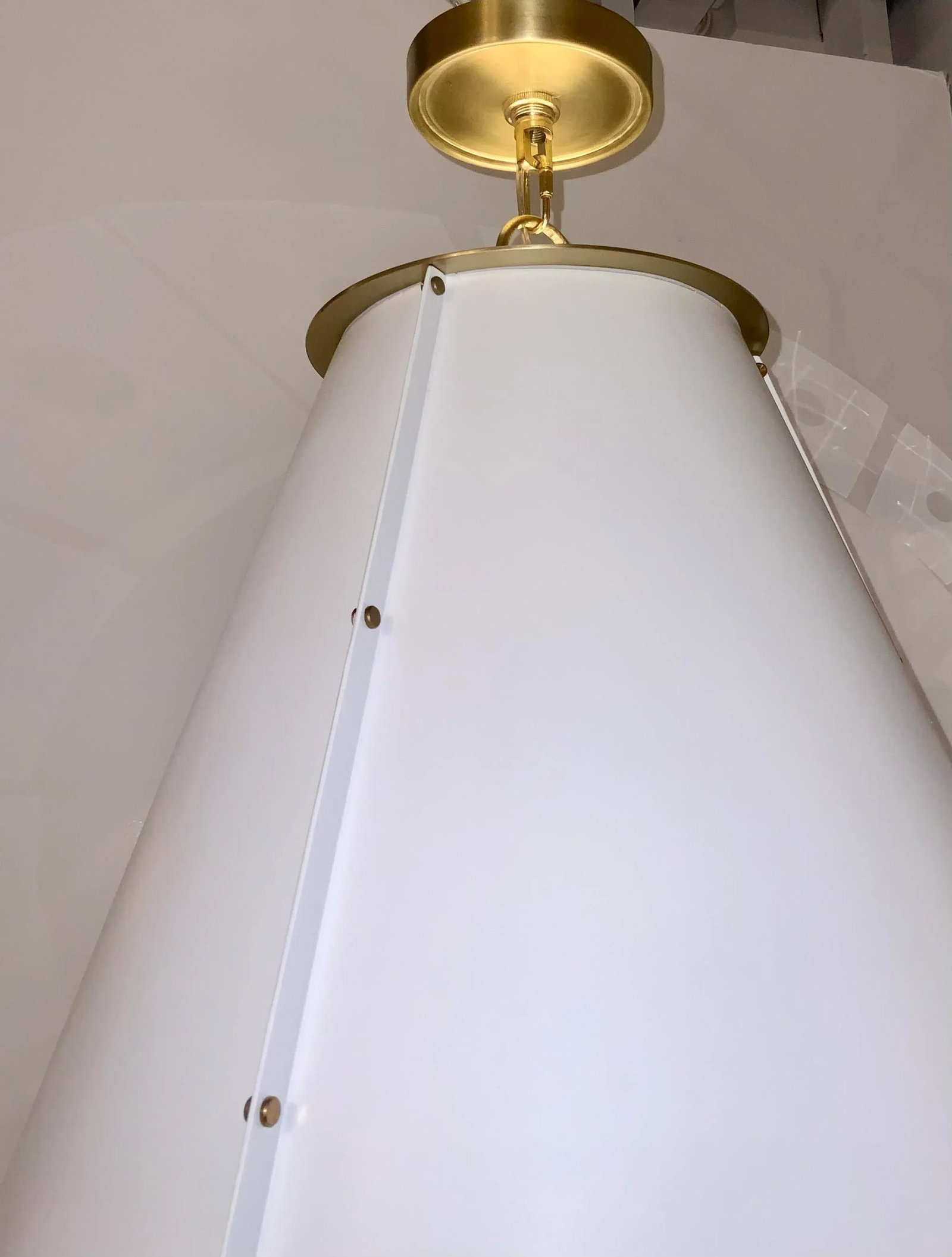 Regina Andrew Modern White and Gold French Maid Chandelier - 2