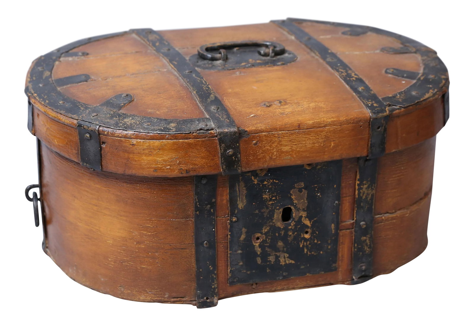 19th-Century Swedish Baroque Box With Iron Mounts (1 of 9)