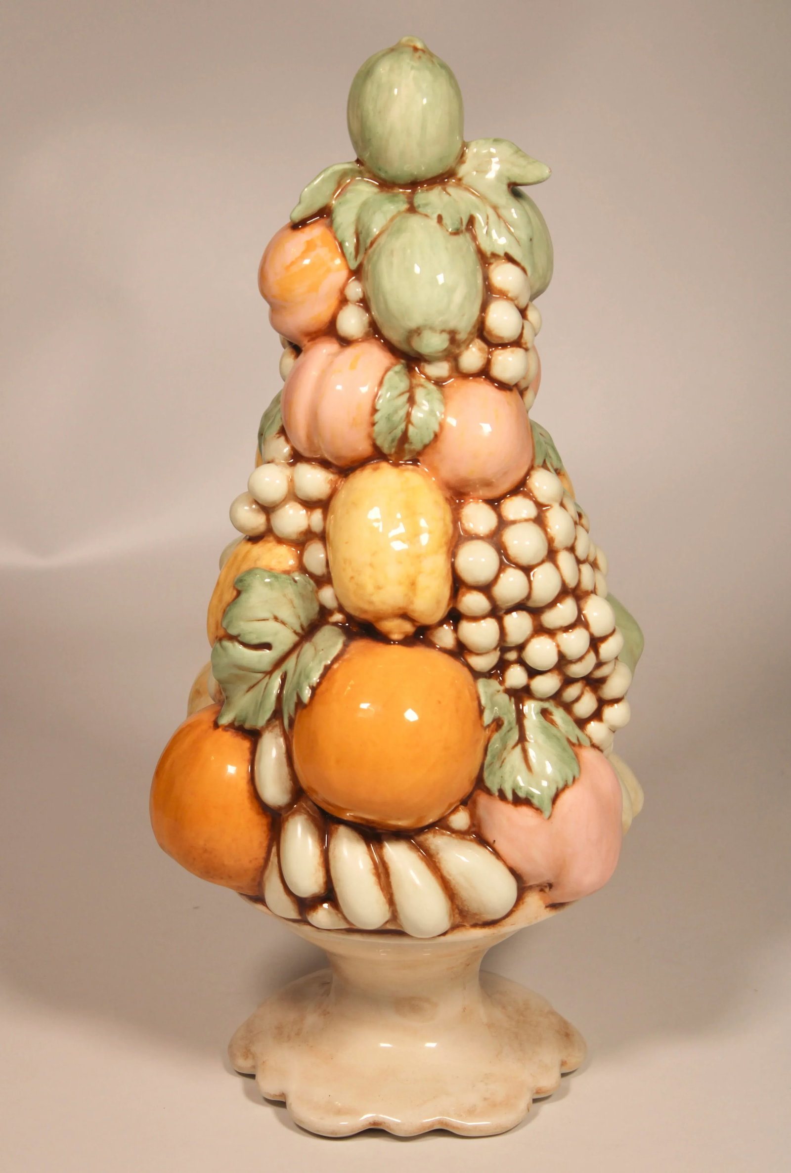 Tall Vintage Italian Style Ceramic Fruit Topiary - 4