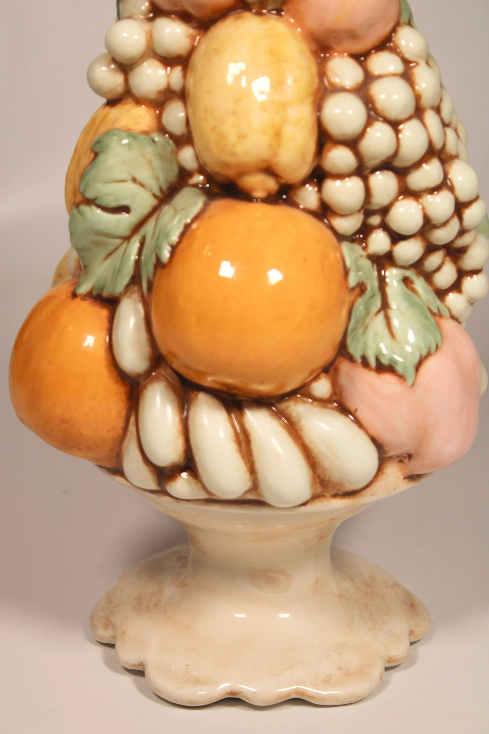 Tall Vintage Italian Style Ceramic Fruit Topiary - 5