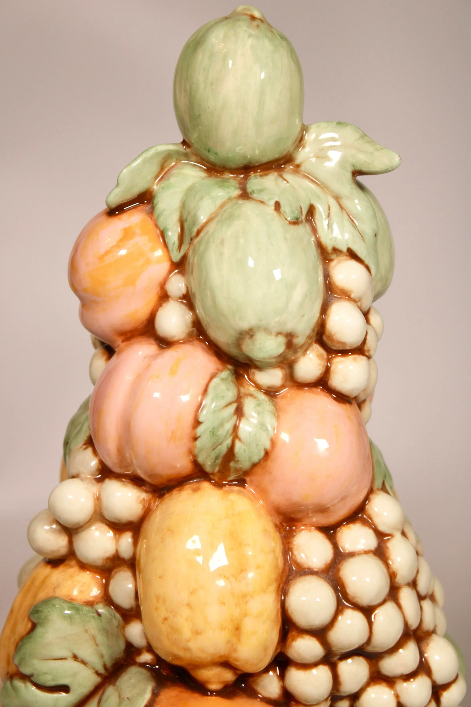 Tall Vintage Italian Style Ceramic Fruit Topiary - 6