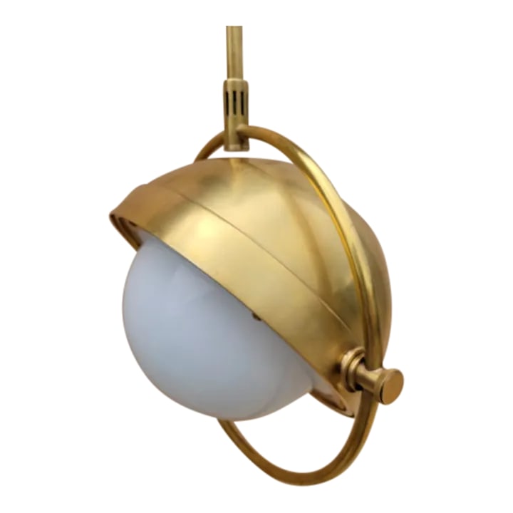 Thomas O'Brien Signature Decca Orbital Pendant Light in Antique Brass (1 of 10)