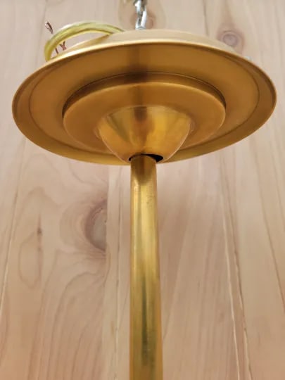 Thomas O'Brien Signature Decca Orbital Pendant Light in Antique Brass - 4