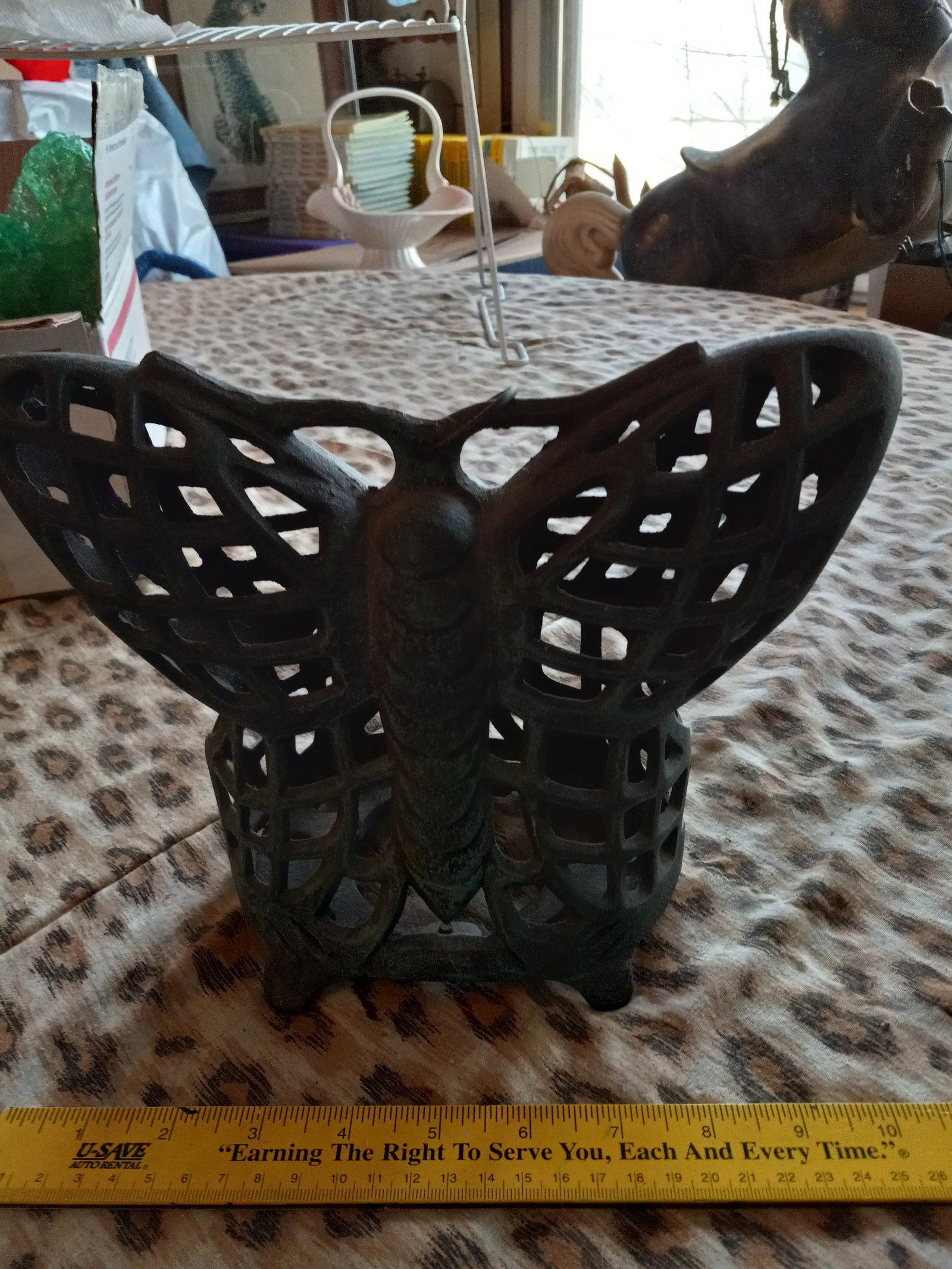 1990s Wrought Iron Butterfly Sculpture - 11