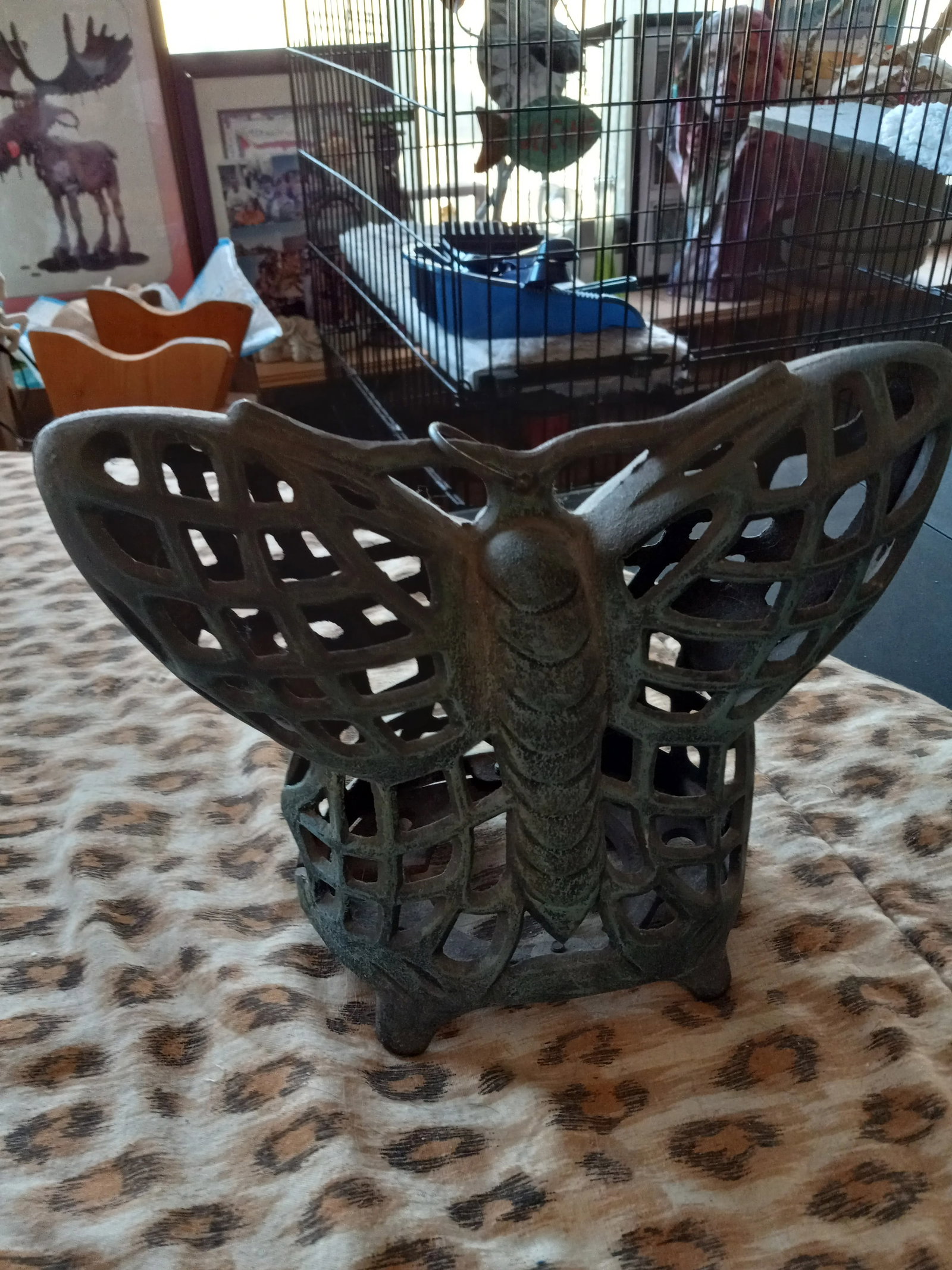 1990s Wrought Iron Butterfly Sculpture - 7