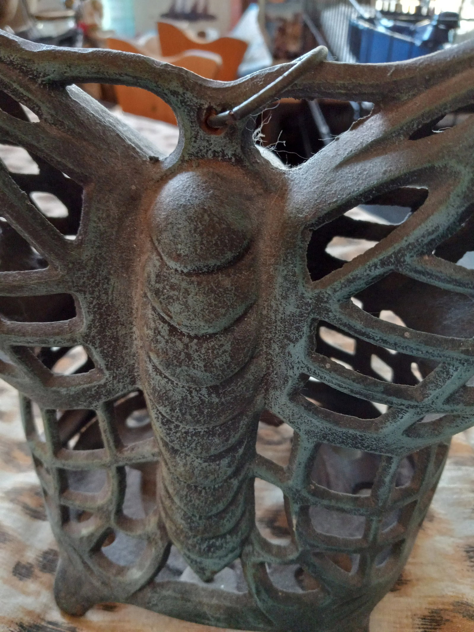 1990s Wrought Iron Butterfly Sculpture - 8