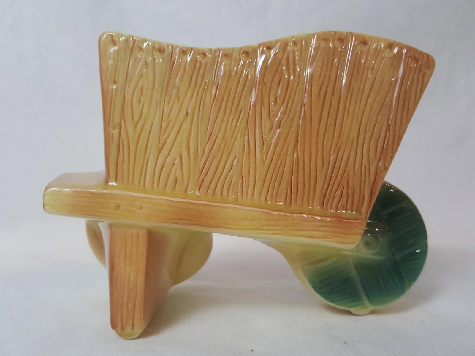 Royal Copley Yellow Duckie and Wheelbarrow Planter - 4