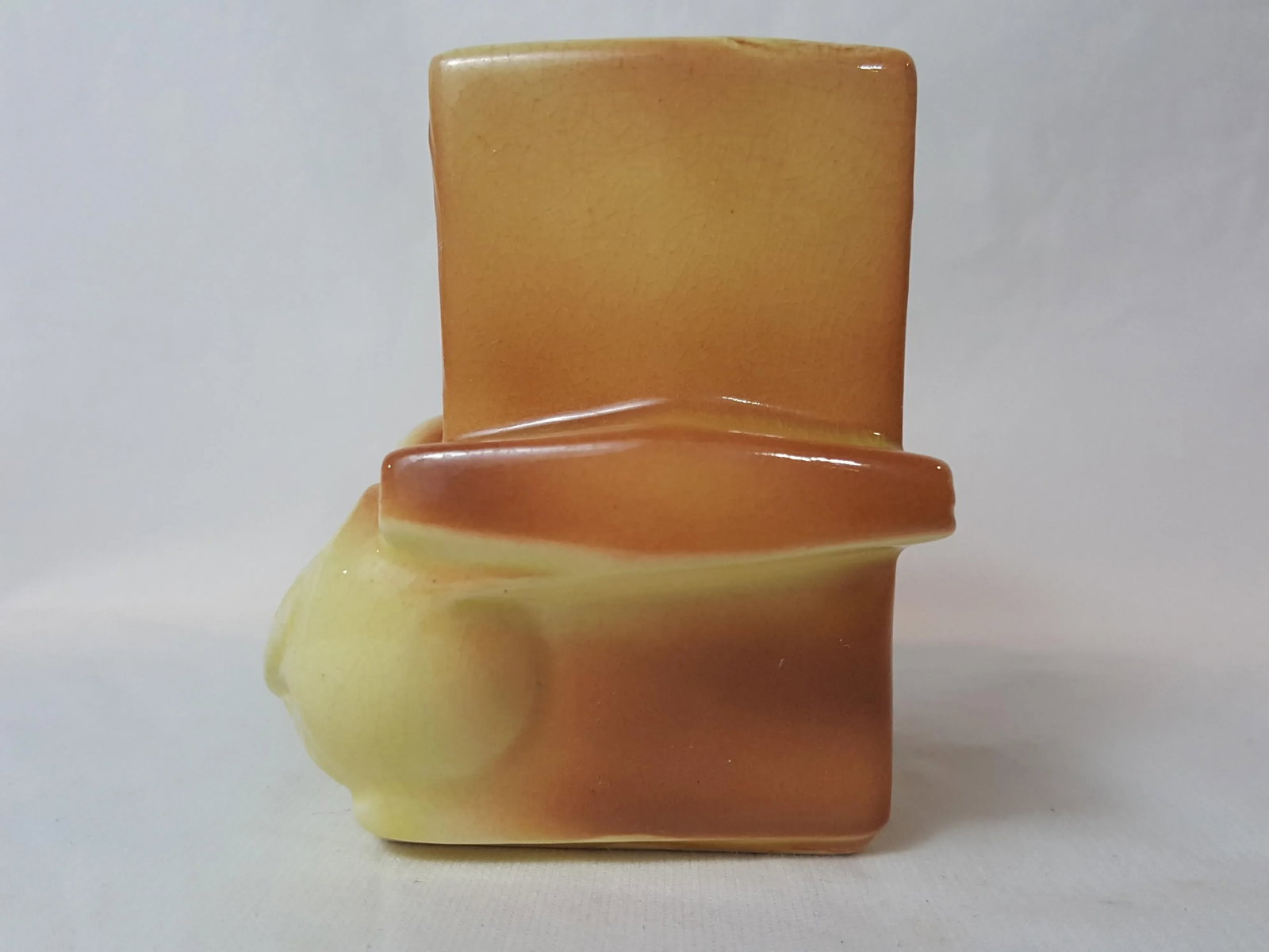 Royal Copley Yellow Duckie and Wheelbarrow Planter - 5