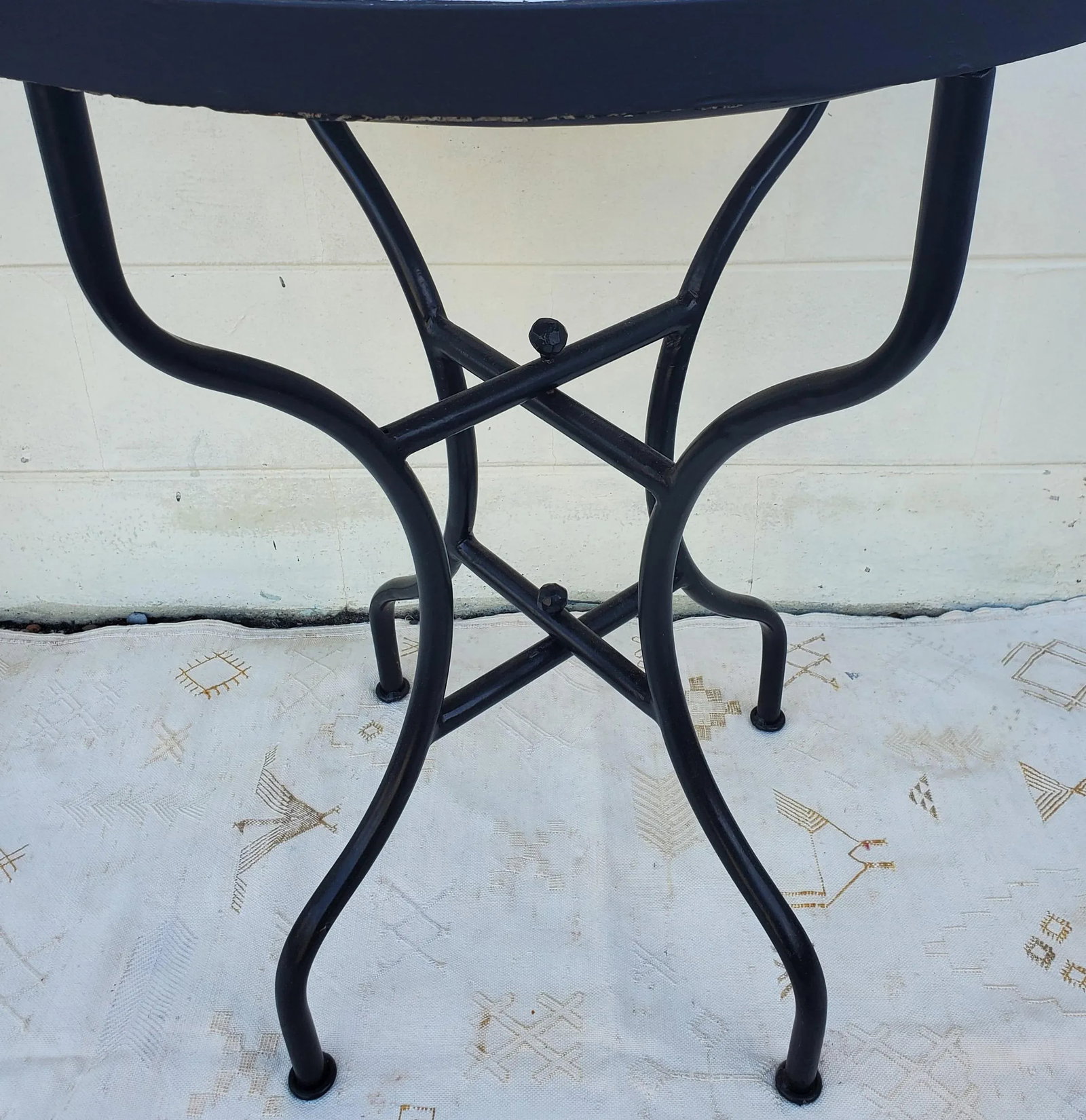 24" Tri Color Moroccan Mosaic Table - 4